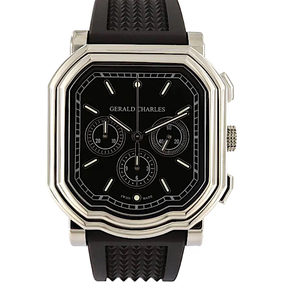 Gerald Charles Maestro 3.0 Chronograph Black dial Rubber str GC3.0-A-00 Gerald Charles Maestro 3.0 Chronograph Black dial Rubber str GC3.0-A-00