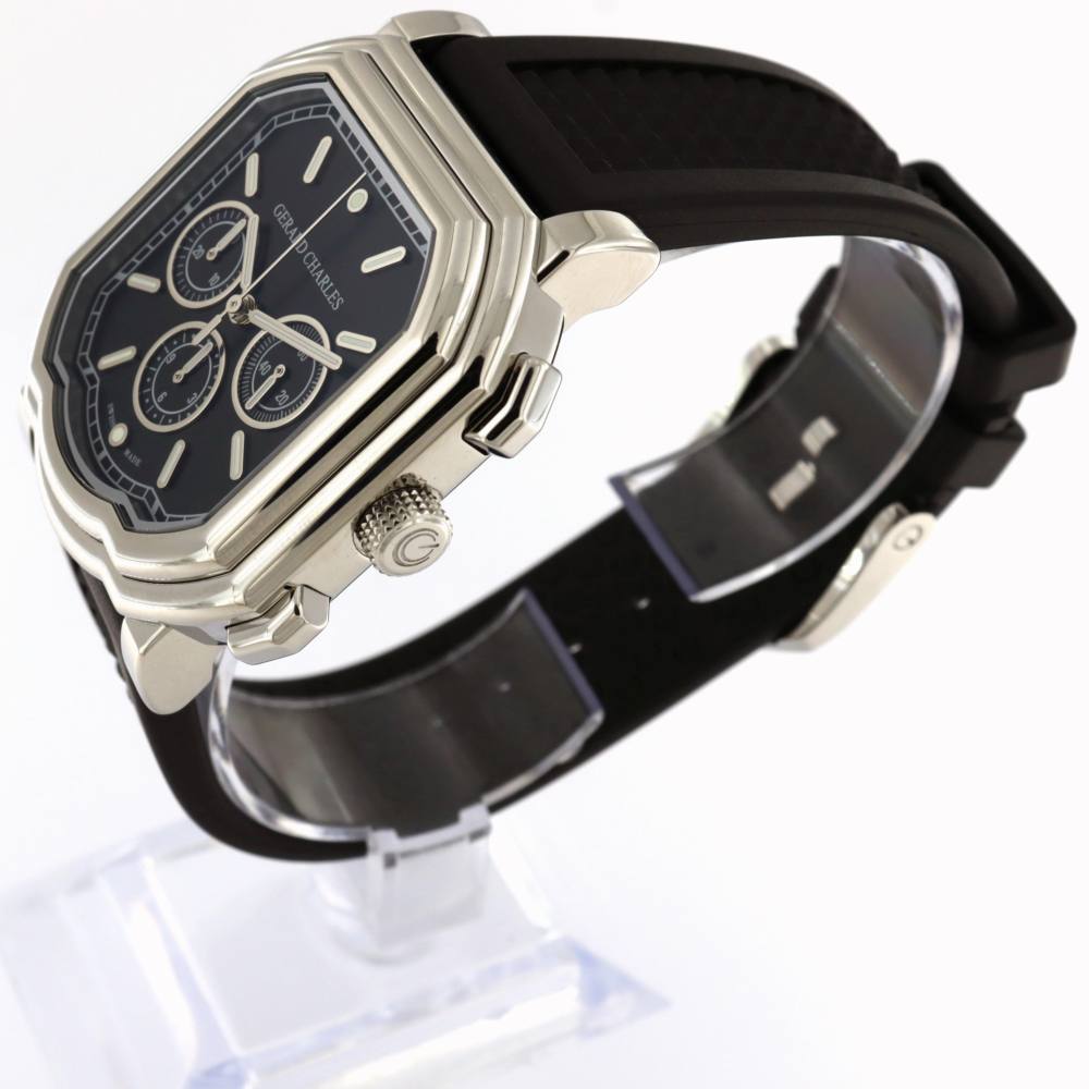 Gerald Charles Maestro 3.0 Chronograph Black dial Rubber str GC3.0-A-00