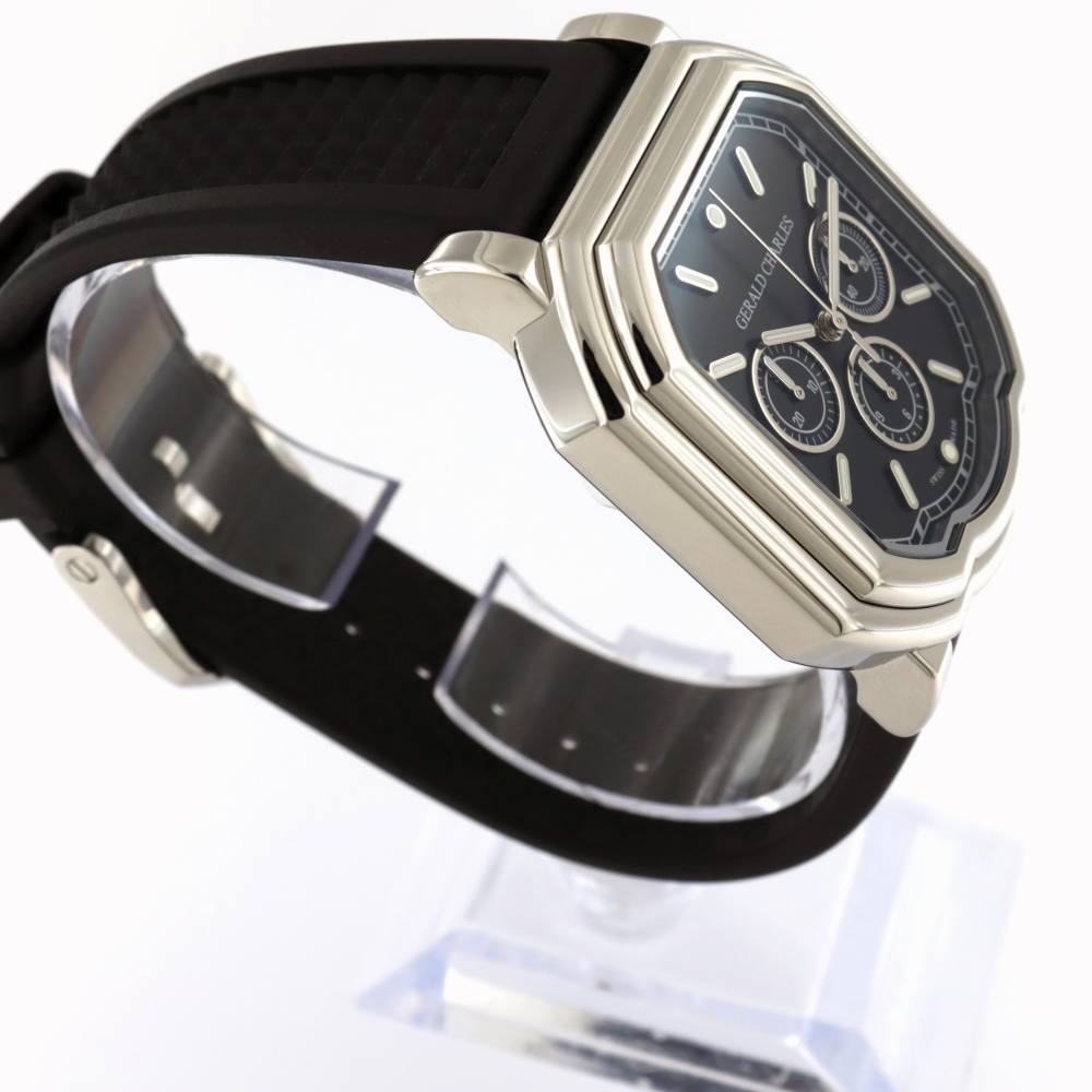 Gerald Charles Maestro 3.0 Chronograph Black dial Rubber str GC3.0-A-00