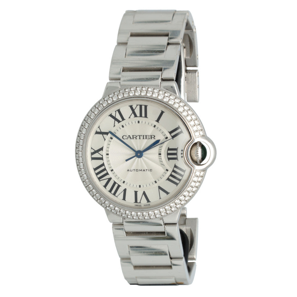 Cartier Ballon Blue 18 Krt Witgoud-Diamant 3004