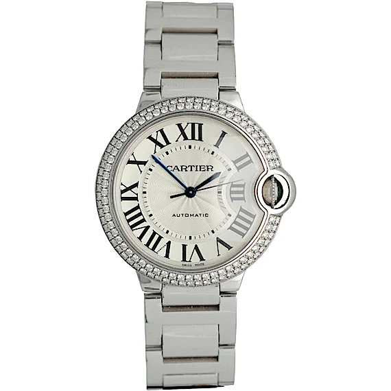 Cartier Ballon Blue 18 Krt Witgoud-Diamant 3004 Cartier Ballon Blue 18 Krt Witgoud-Diamant 3004