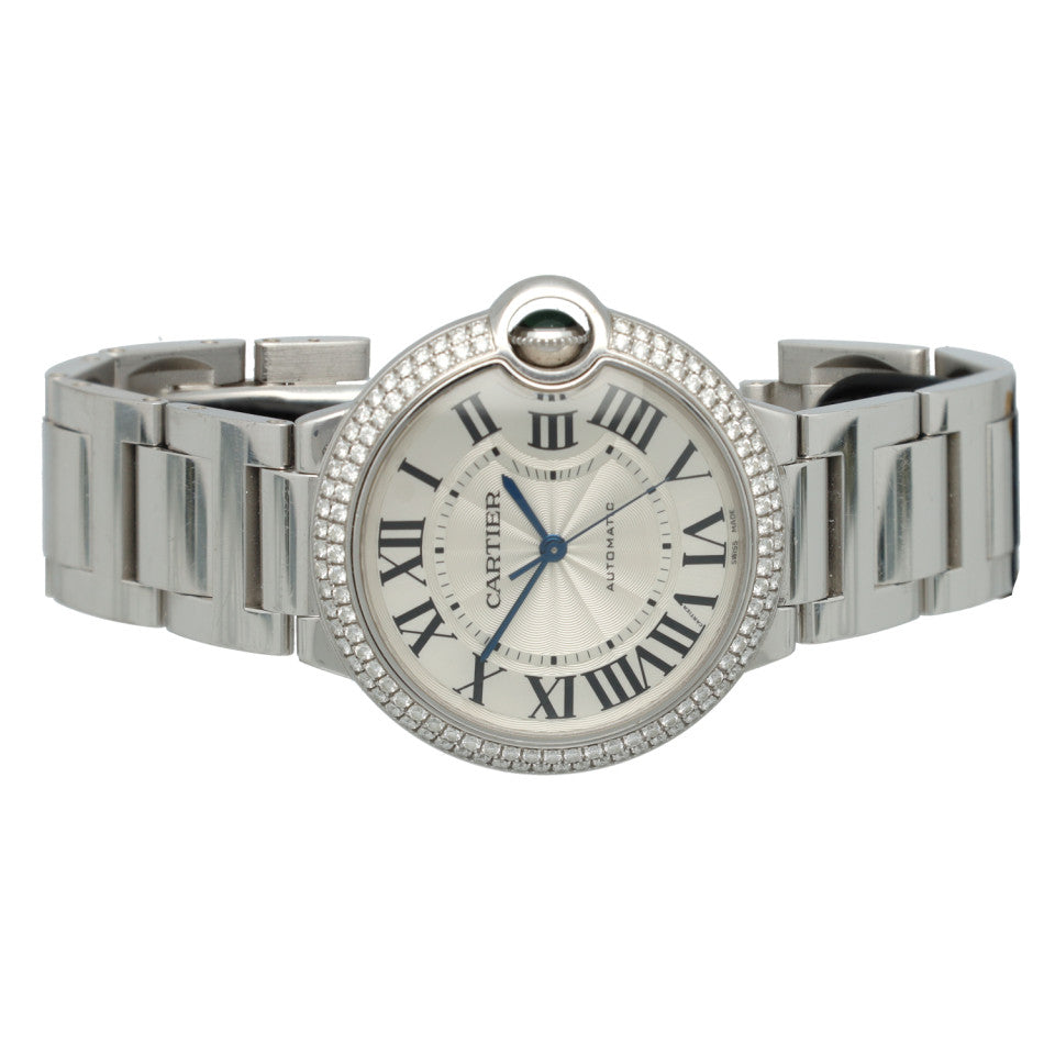 Cartier Ballon Blue 18 Krt Witgoud-Diamant 3004