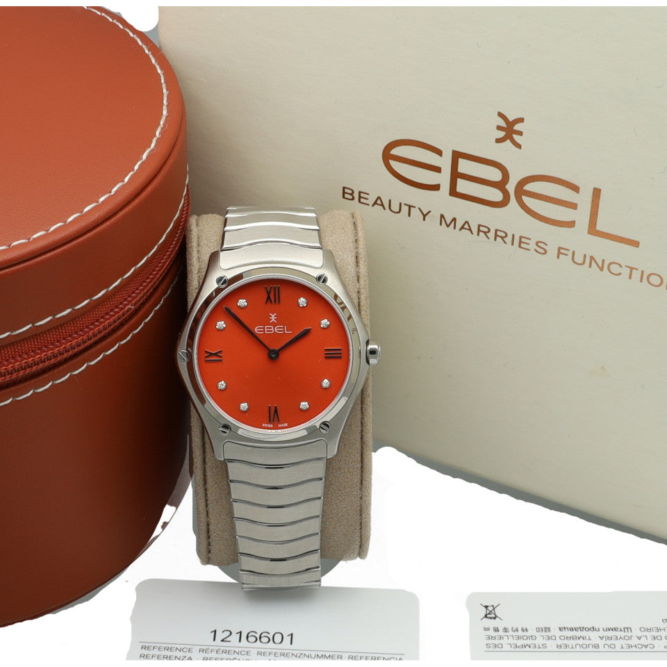 juwelierpieterjacobs Ebel Sport Classic Diamond Red Dial 1216601