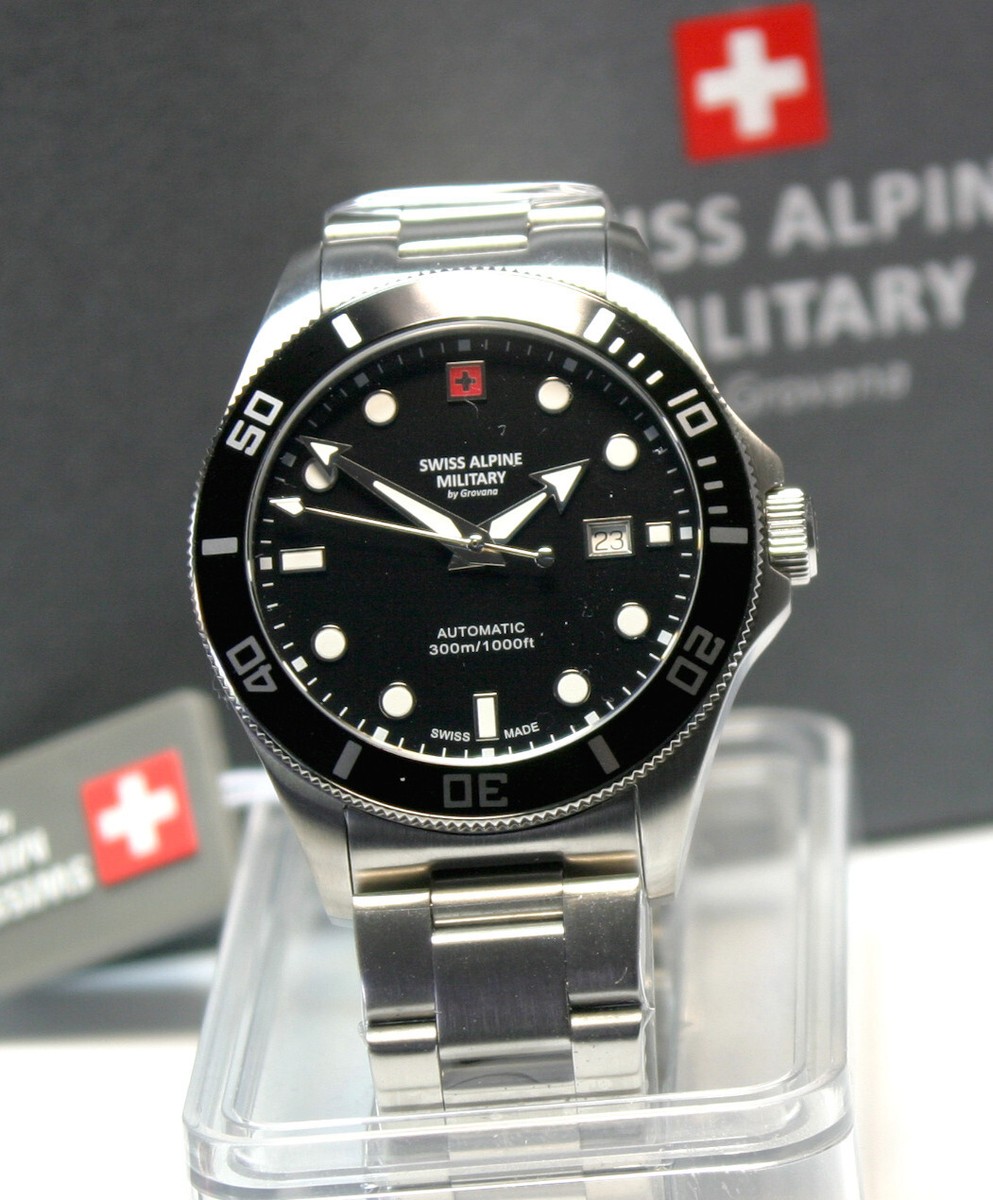Swiss Alpine Military Deep Sea Automatic 7095.2137 schwarz