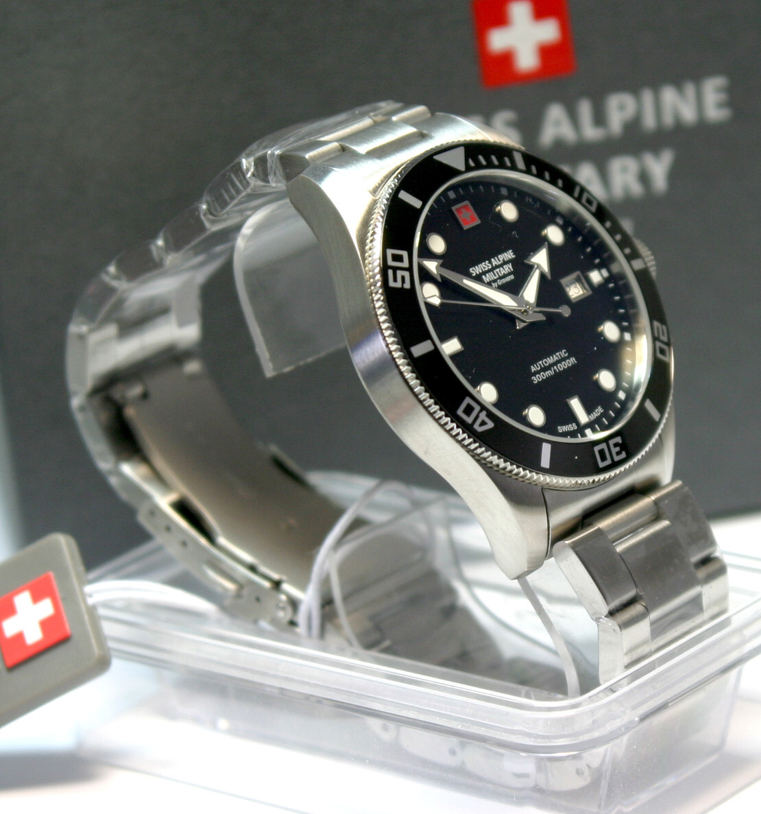 Swiss Alpine Military Deep Sea Automatic 7095.2137 schwarz