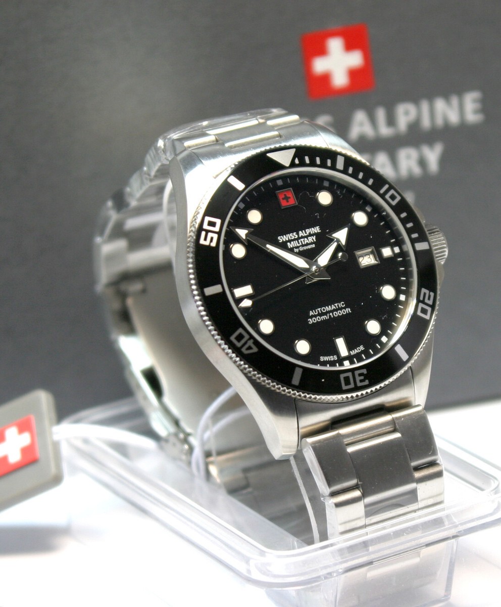 Swiss Alpine Military Deep Sea Automatic 7095.2137 schwarz