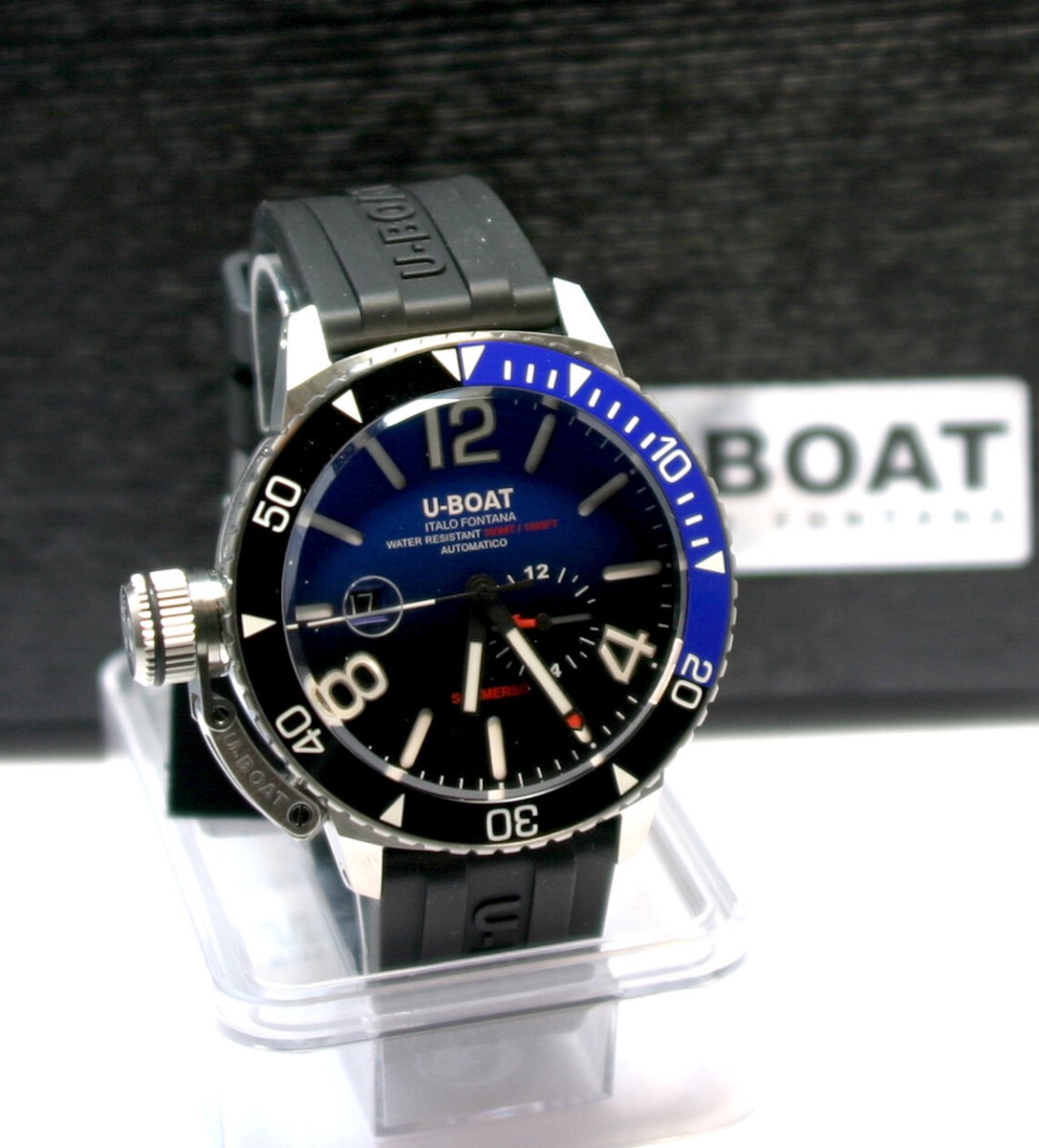 U-Boat Sommerso SS Keramik schwarz/blau Automatik 30 9519