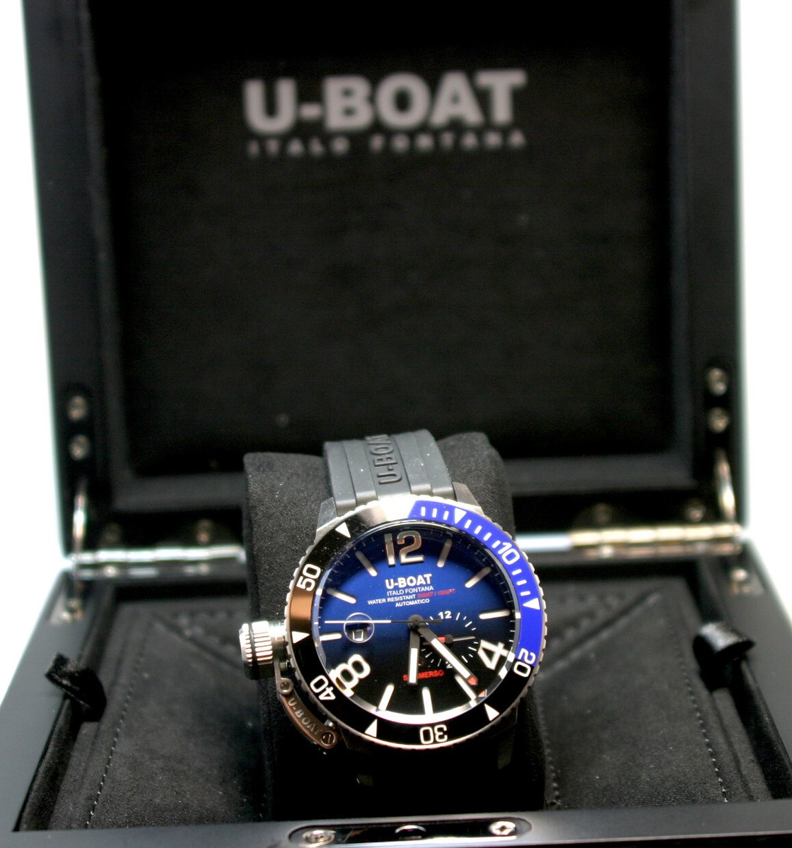U-Boat Sommerso SS Keramik schwarz/blau Automatik 30 9519