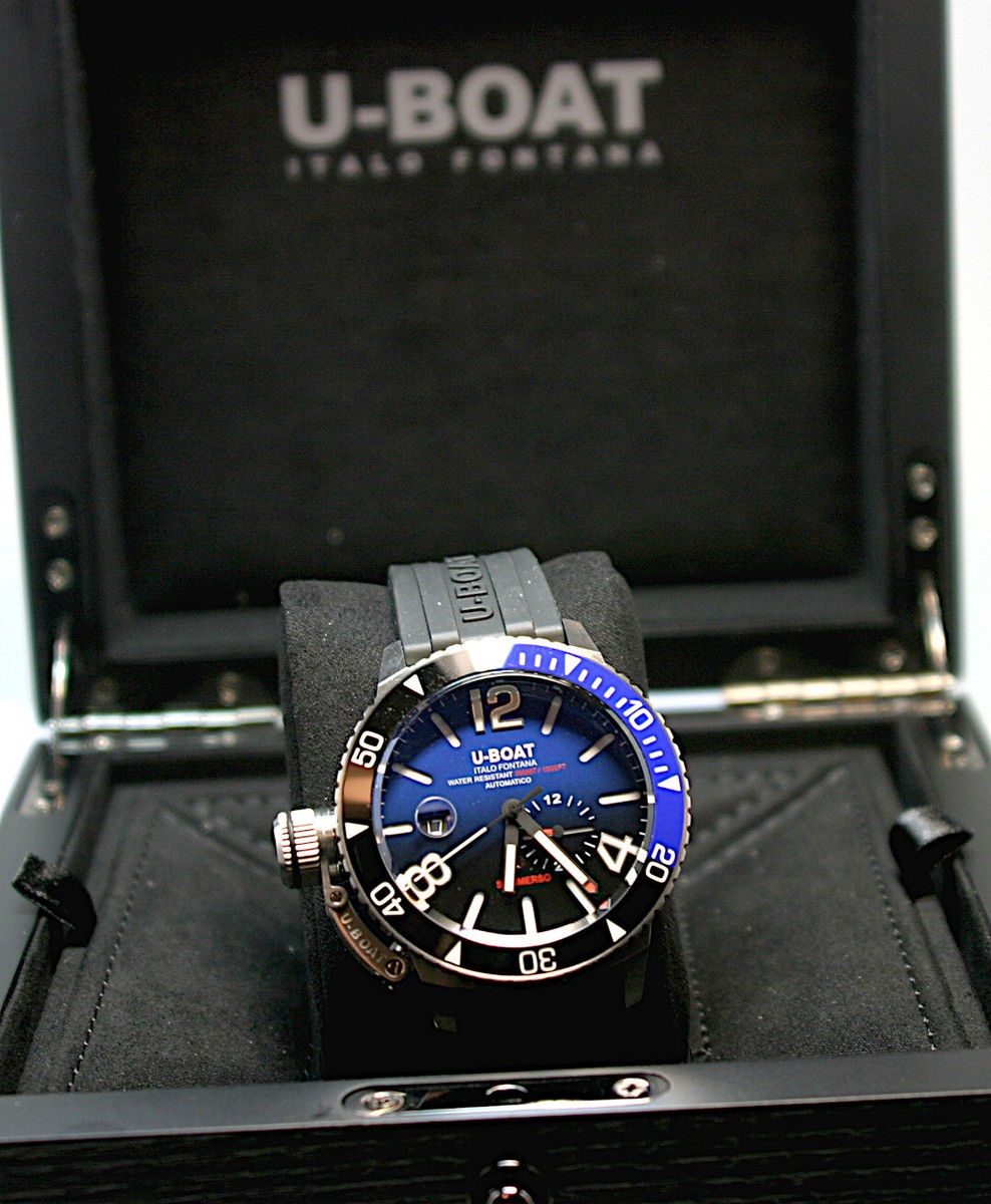 U-Boat Sommerso SS Keramik schwarz/blau Automatik 30 9519