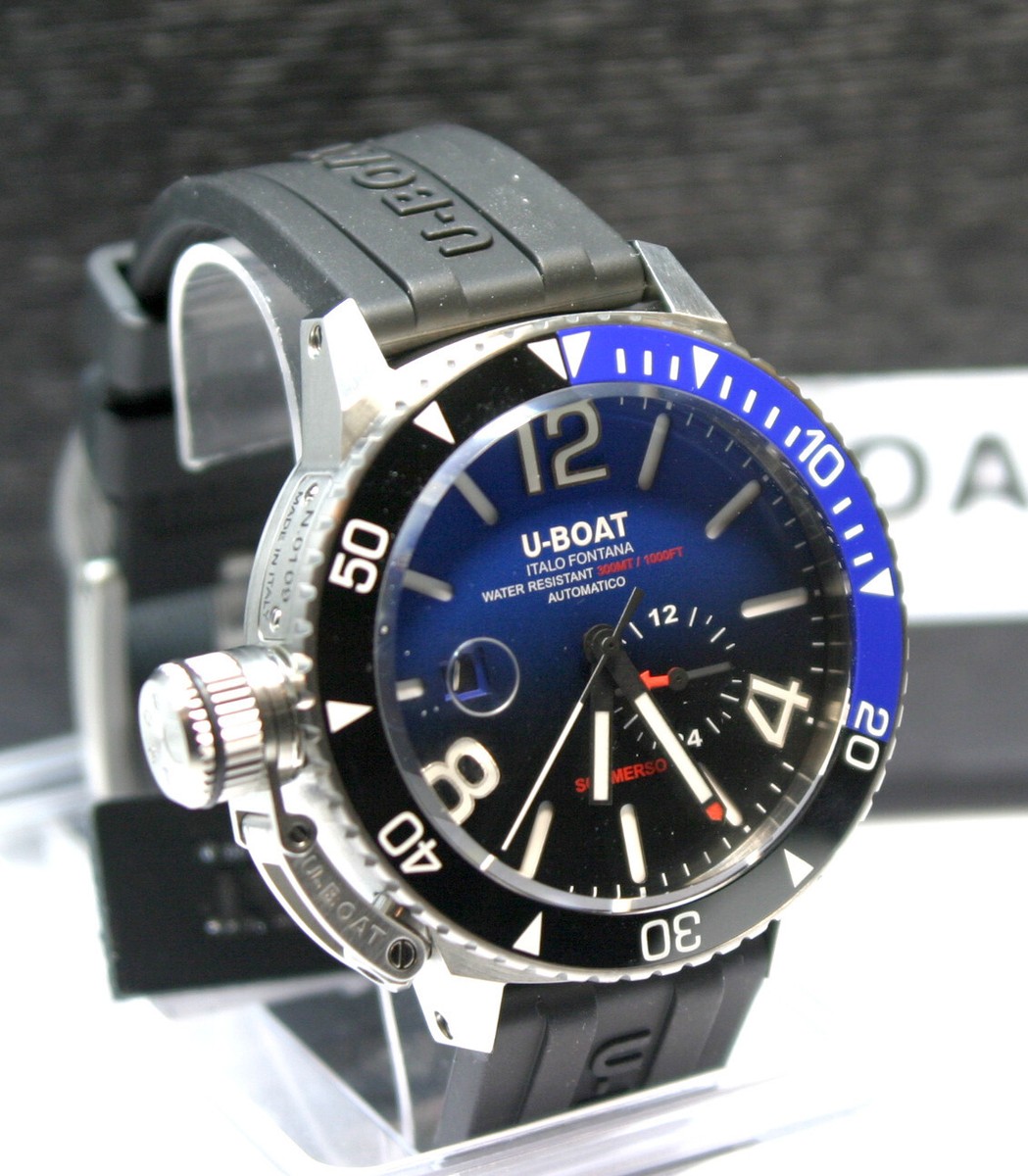 U-Boat Sommerso SS Keramik schwarz/blau Automatik 30 9519