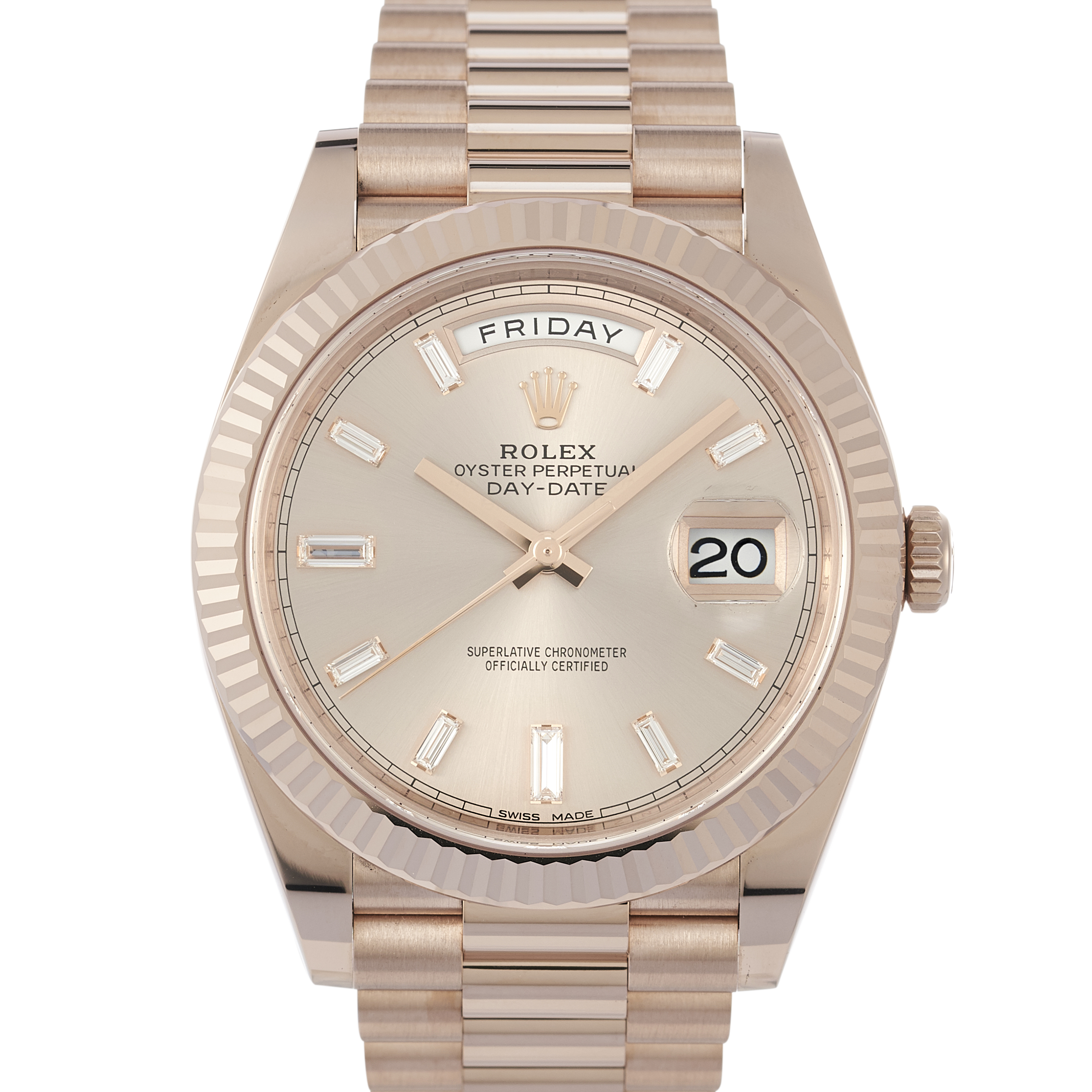 rolex in rose gold
