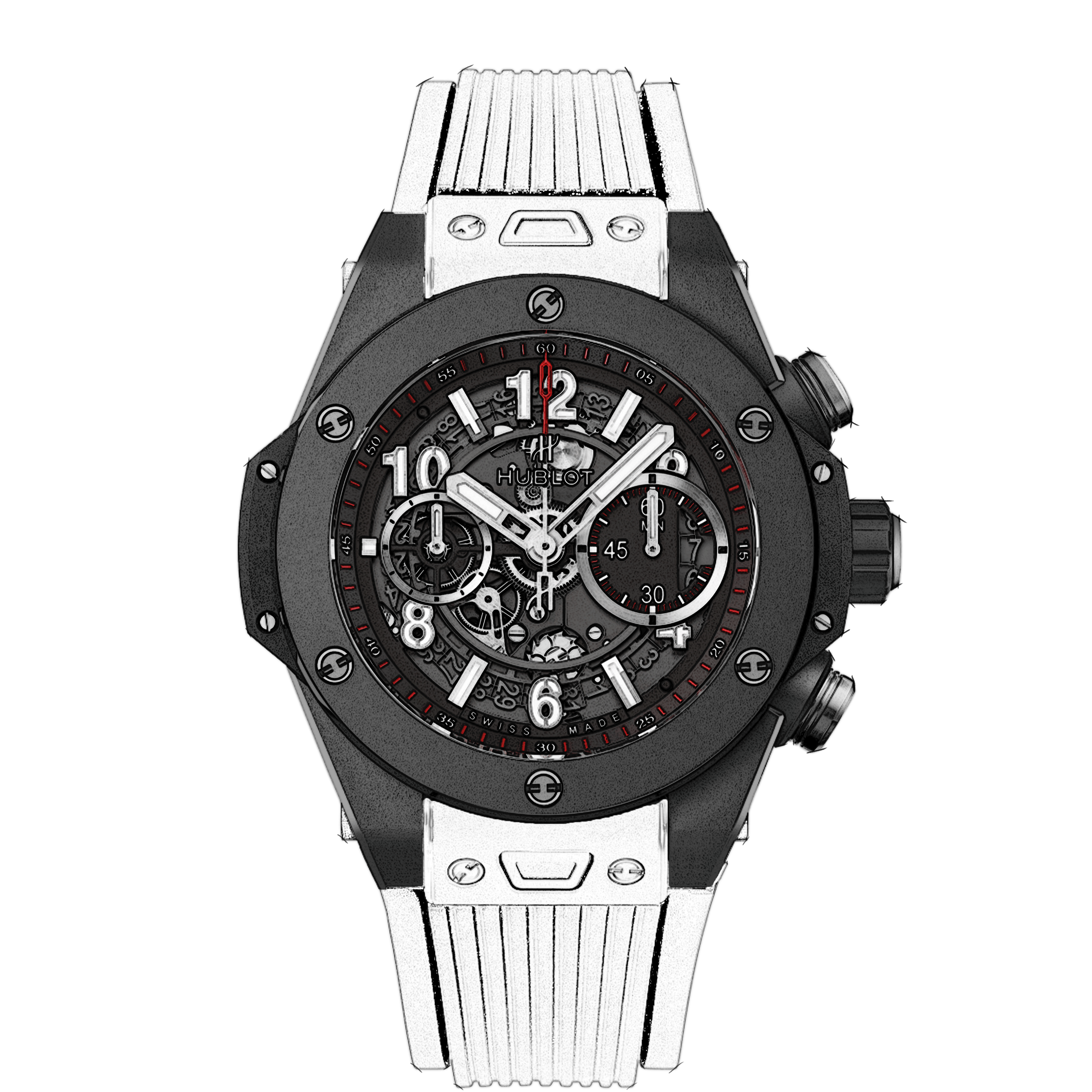 hublot unico black magic