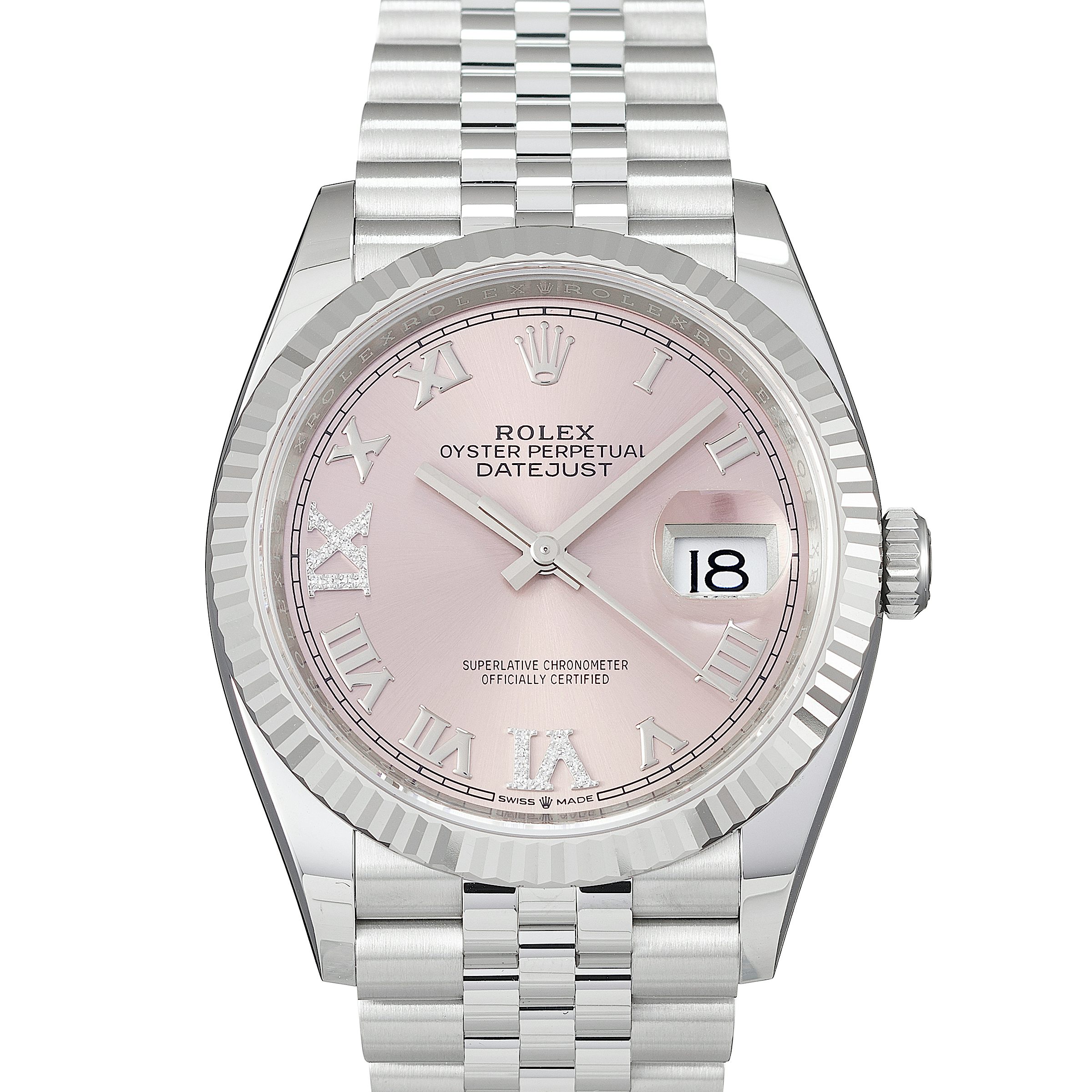Rolex Datejust 126234 in Stainless Steel White Gold | CHRONEXT
