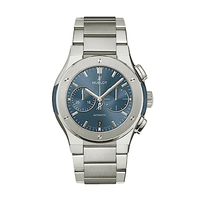 Hublot Classic Fusion Chronograph Titanium Blue Bracelet - 540.NX.7170.NX
