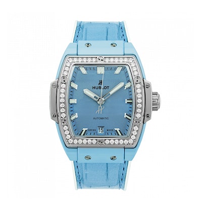 Hublot Spirit of Big Bang Light Blue Ceramic Titanium Diamonds - 665.EN.891L.LR.1204