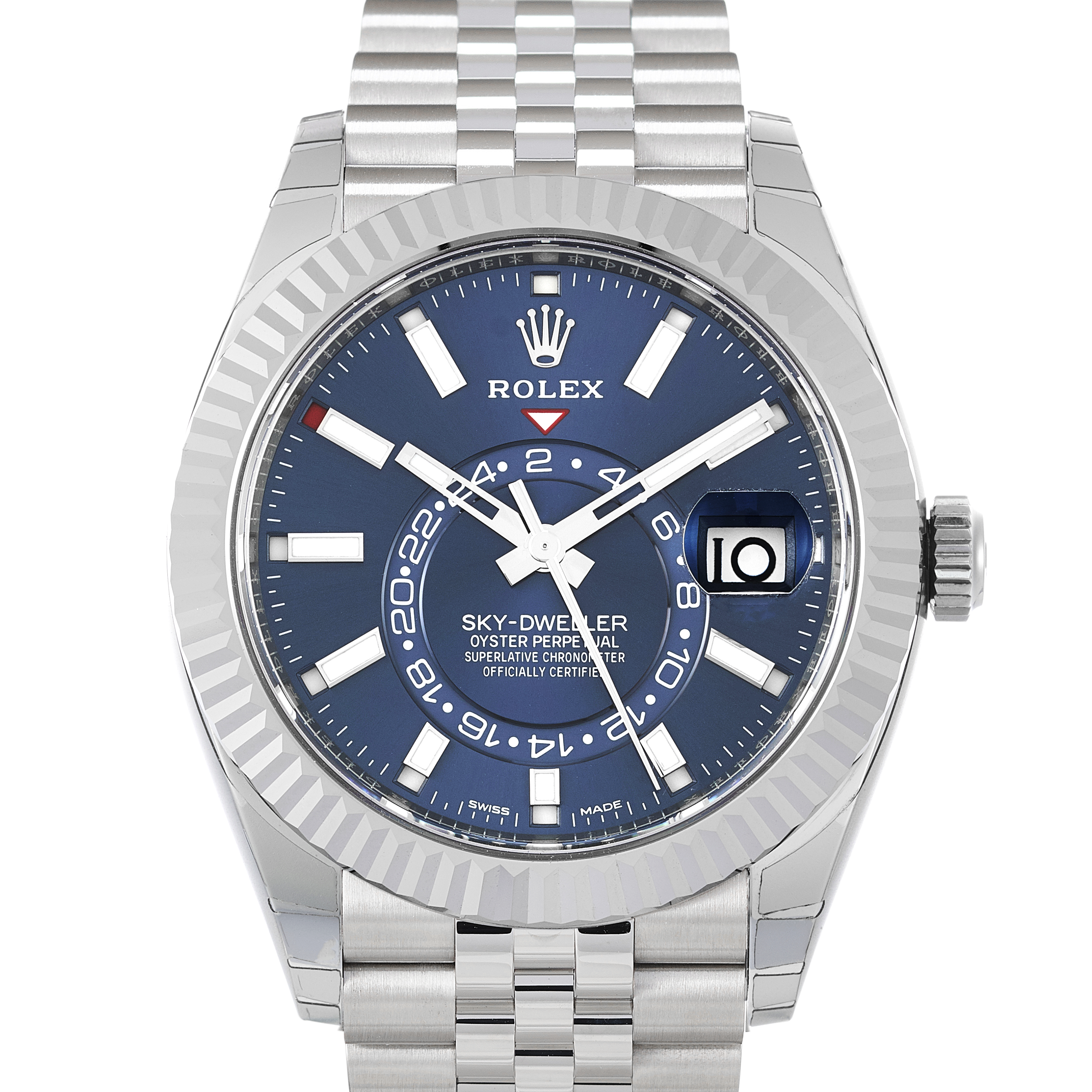 blue rolex sky dweller