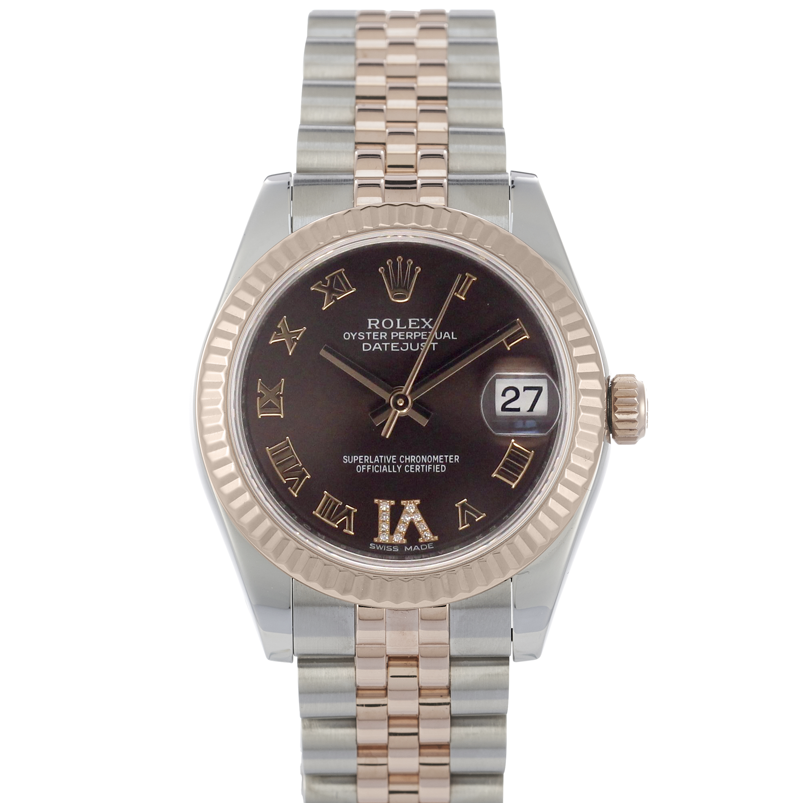 rolex rose gold womens