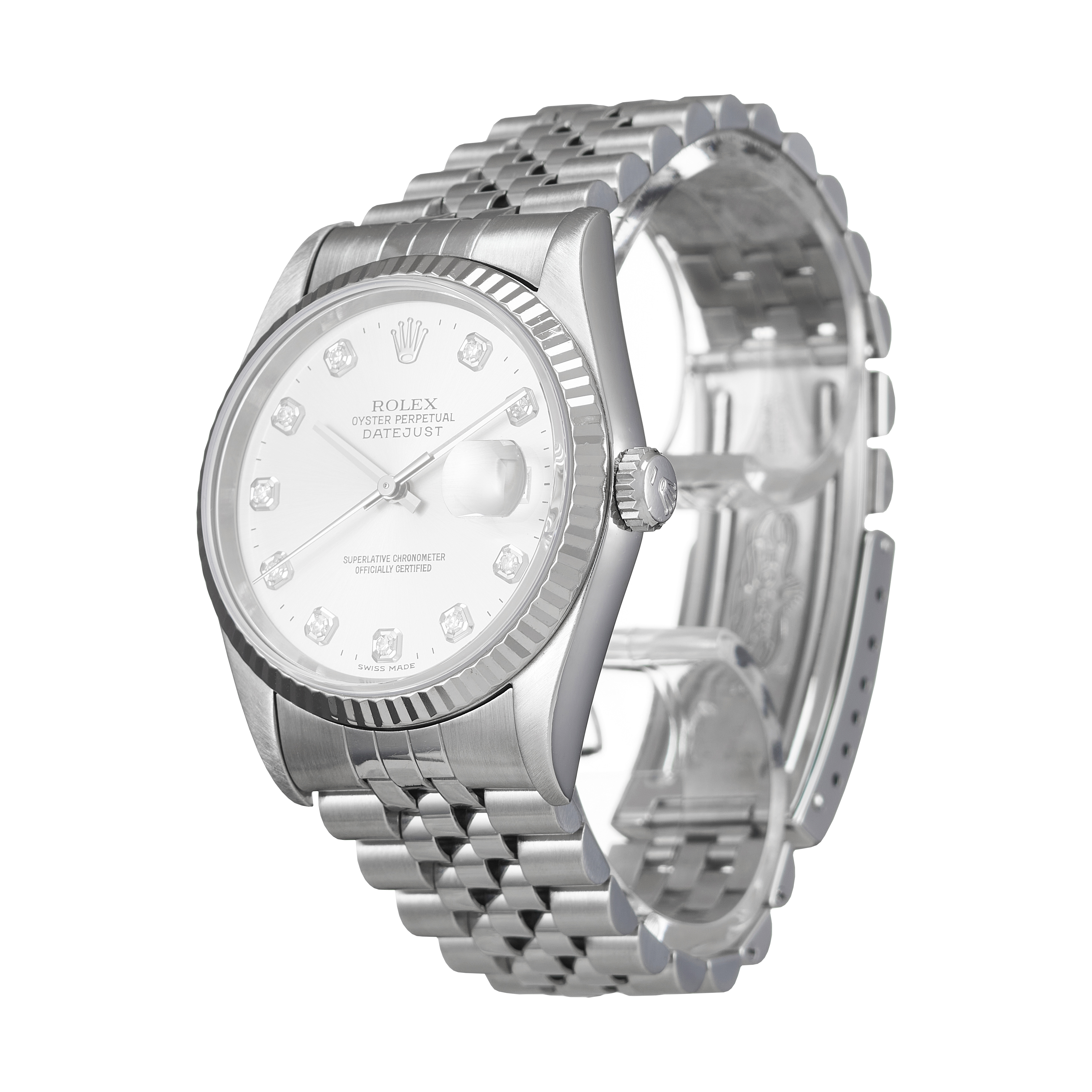 Rolex Datejust 16234 in Stainless Steel White Gold | CHRONEXT