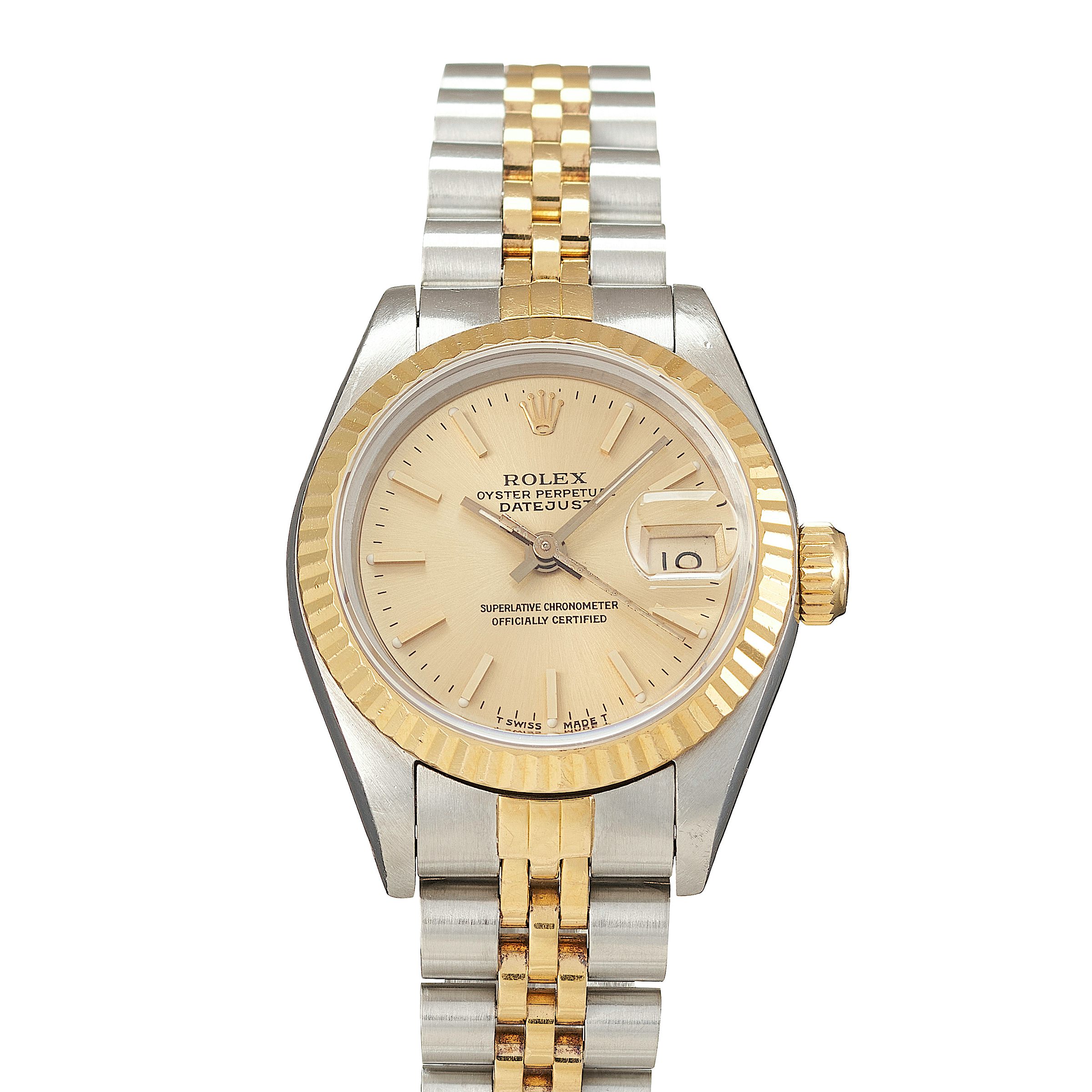 Rolex Lady-Datejust 69173 in Roestvrij staal geelgoud