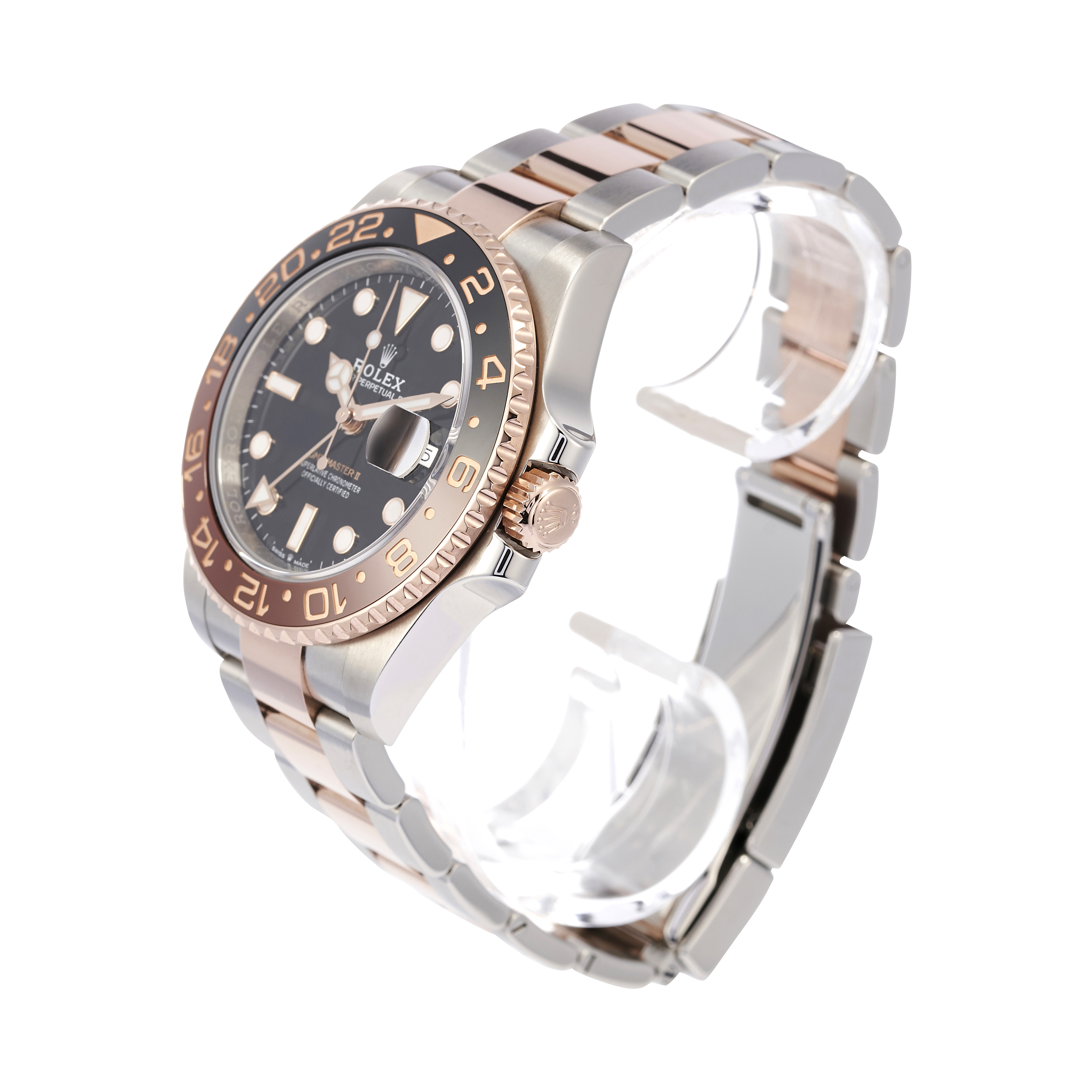 Gmt master 2 acciaio oro clearance rosa