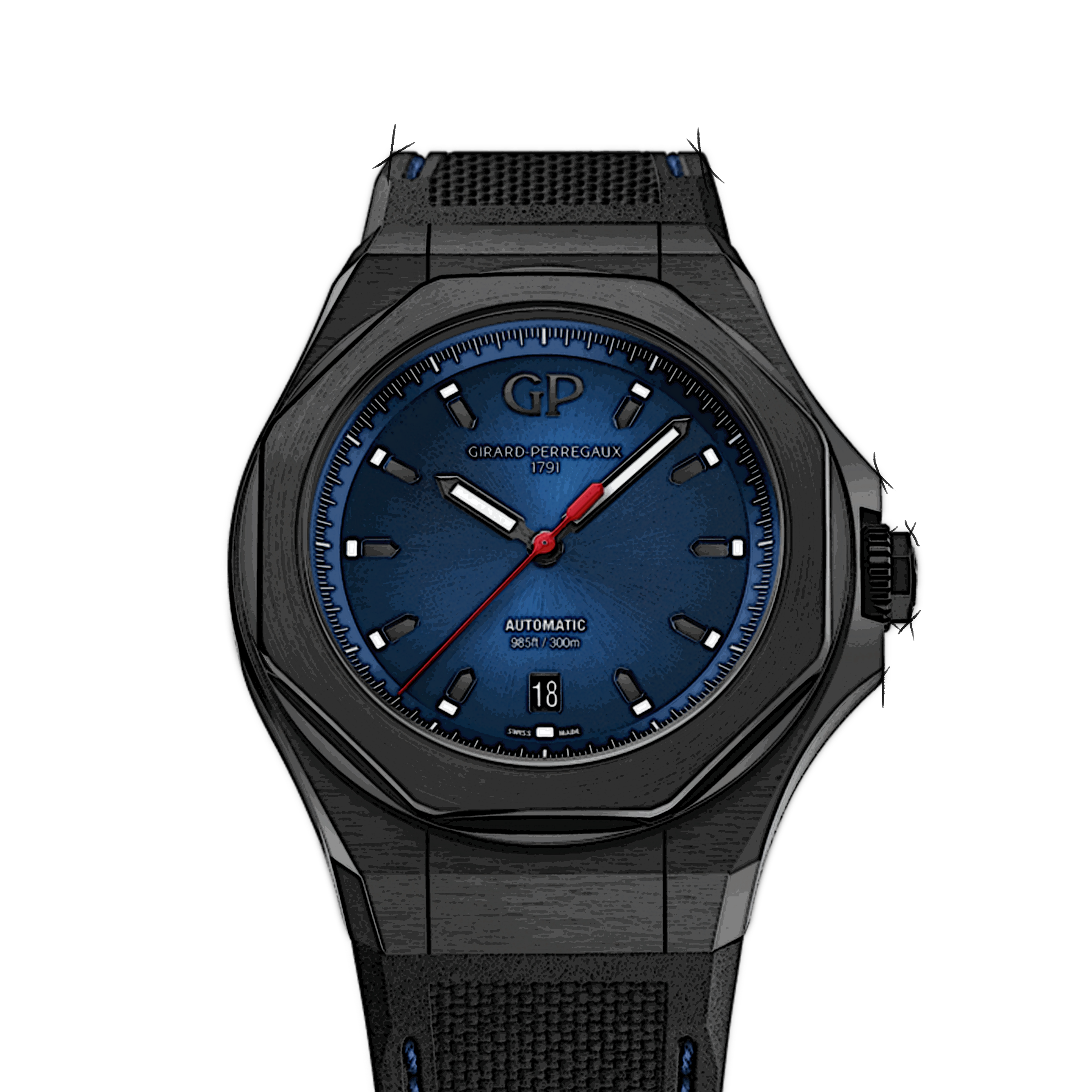 Girard Perregaux Laureato 81070-21-491-FH6A