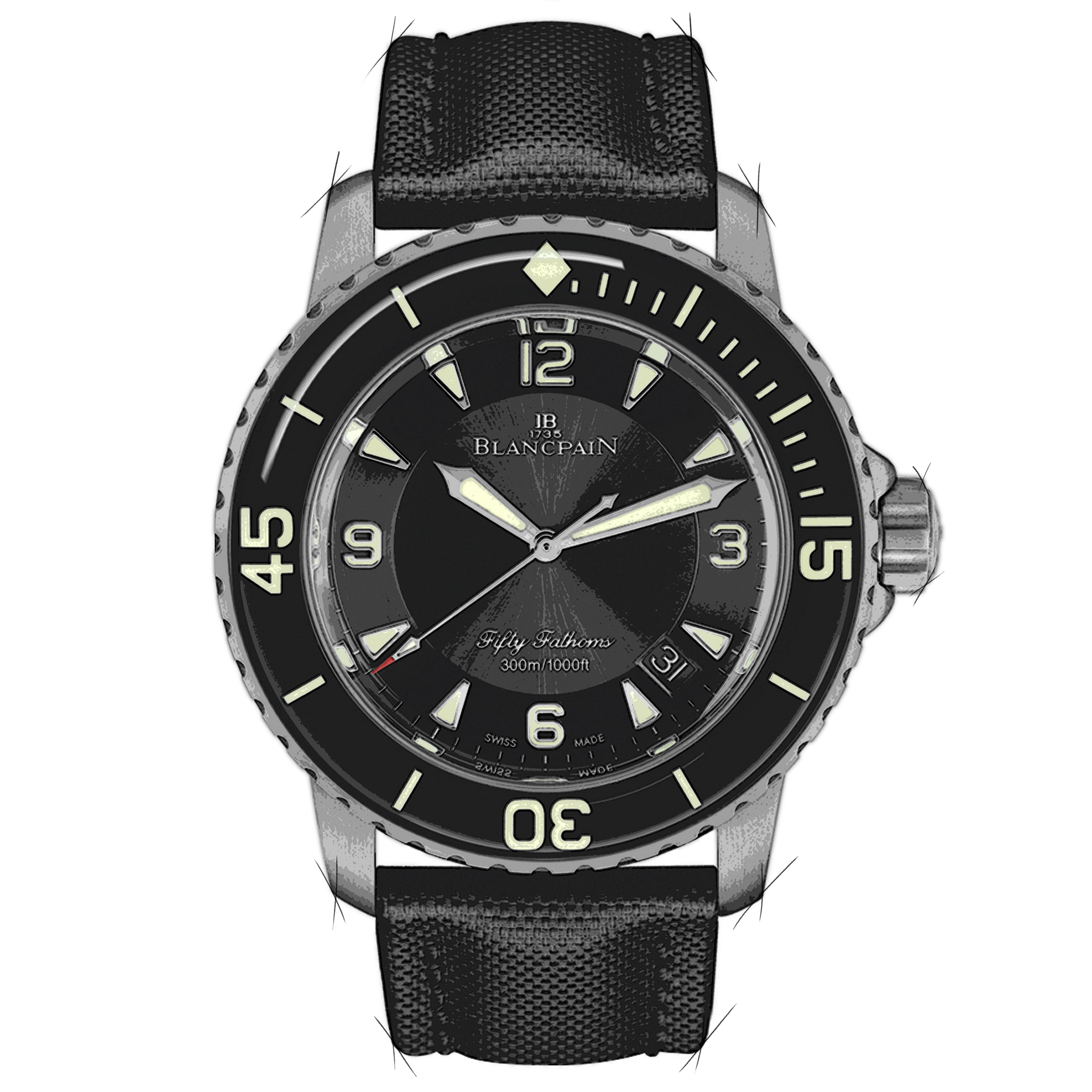 Blancpain Fifty Fathoms 5015-12B30-B52