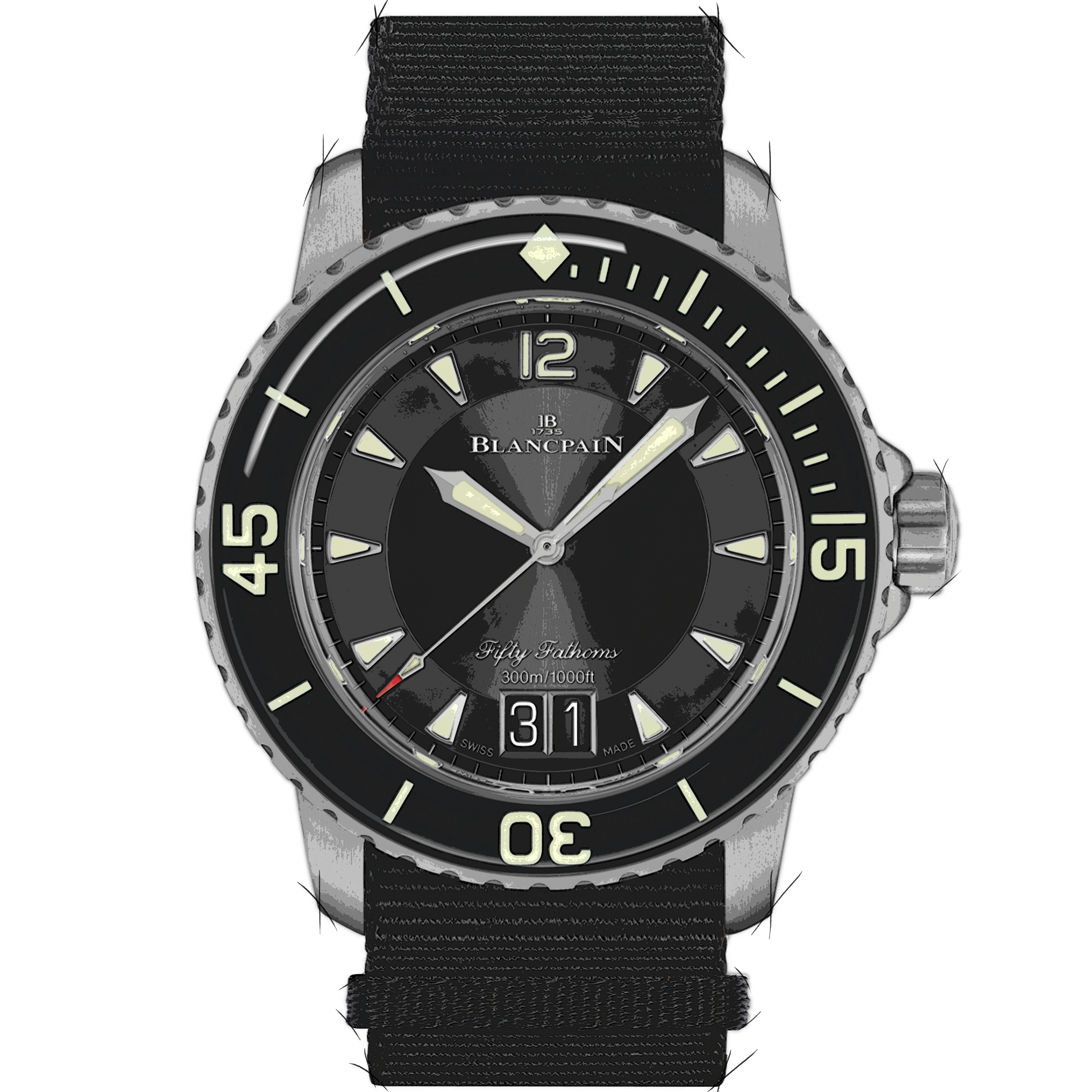 Blancpain Fifty Fathoms 5050-12B30-NABA