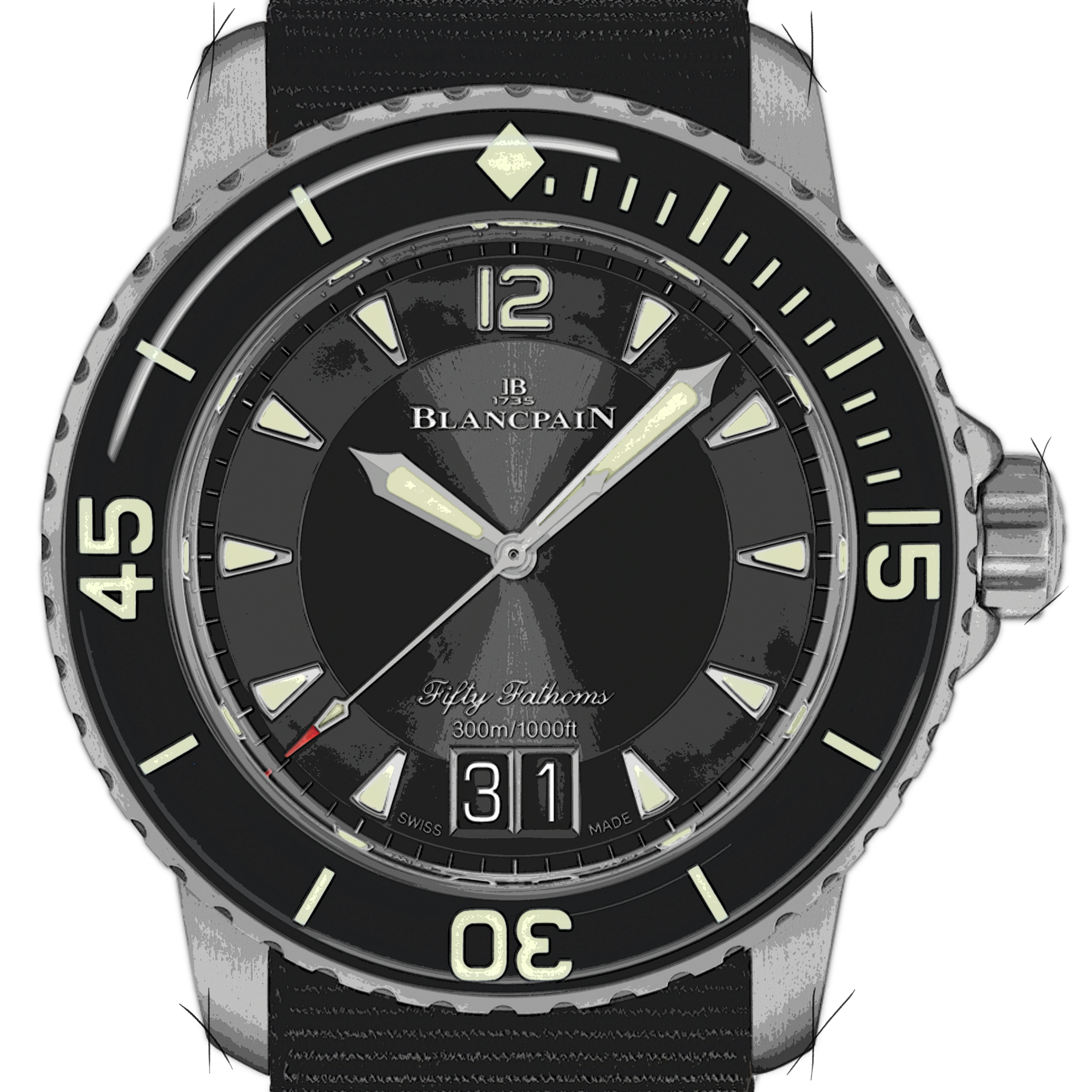 Blancpain Fifty Fathoms 5050-12B30-NABA