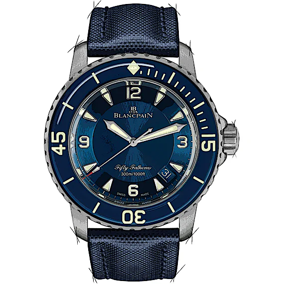 Blancpain Fifty Fathoms 5015-12B40-O52A Blancpain Fifty Fathoms 5015-12B40-O52A