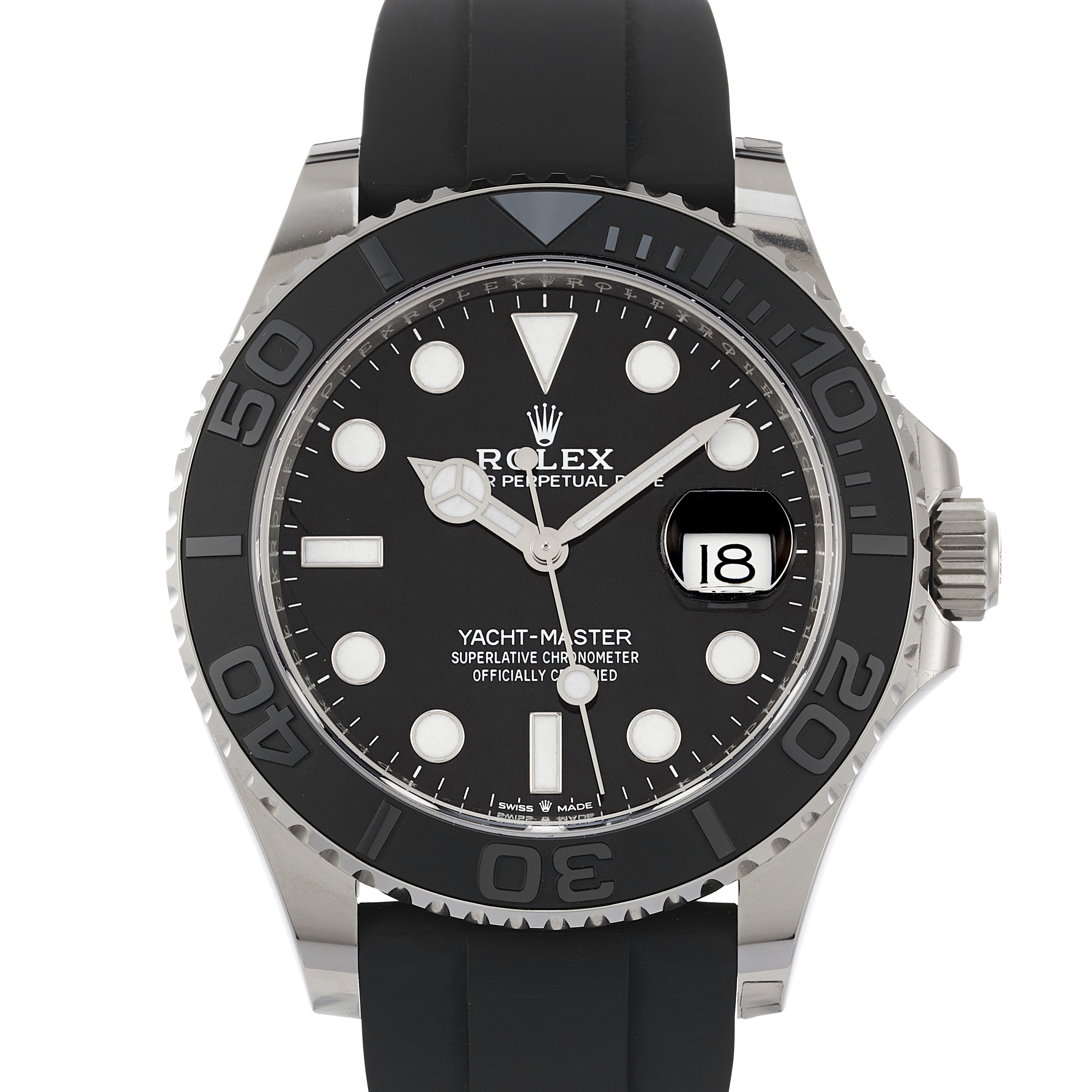 rolex yachtmaster 42mm keramik 2019 kautschukband