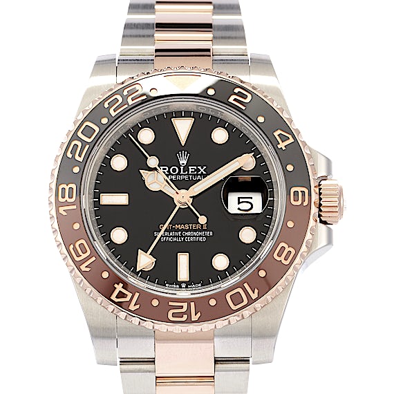 Gmt master 2 hot sale oro rosa e acciaio
