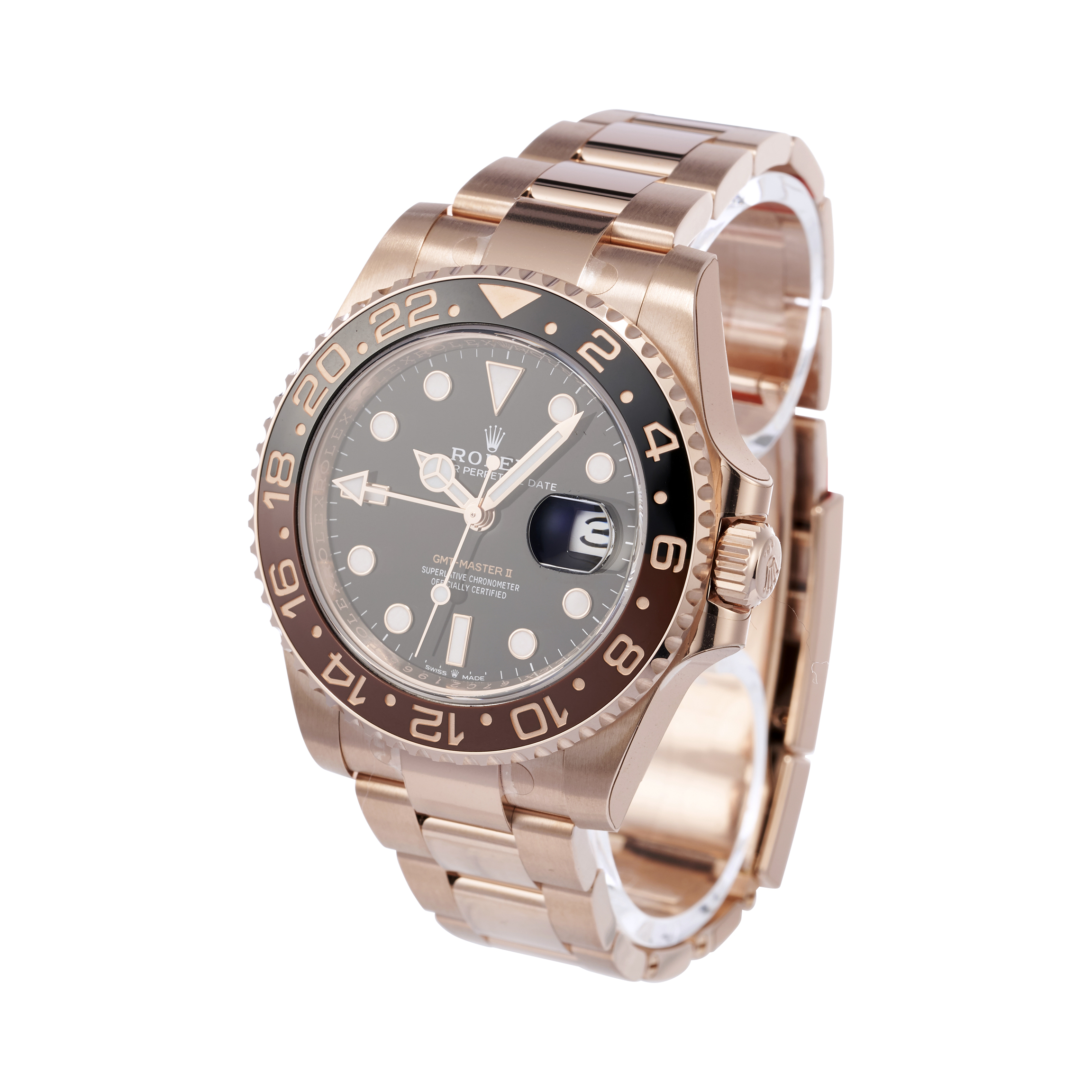 Rolex GMT Master 126715CHNR in Ros goud CHRONEXT