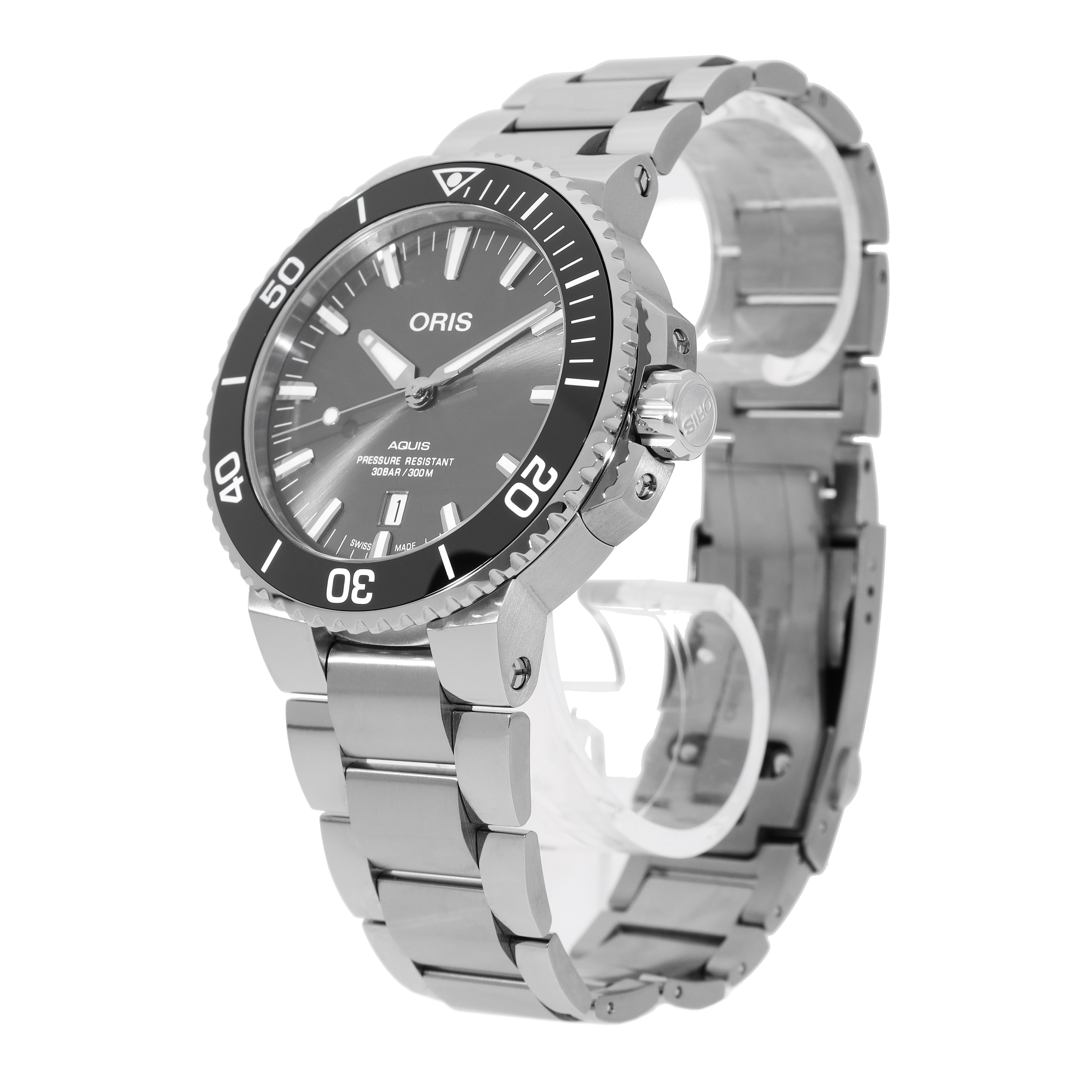 Oris Aquis 01 733 7730 7153 07 8 24 15PEB in Titanium CHRONEXT