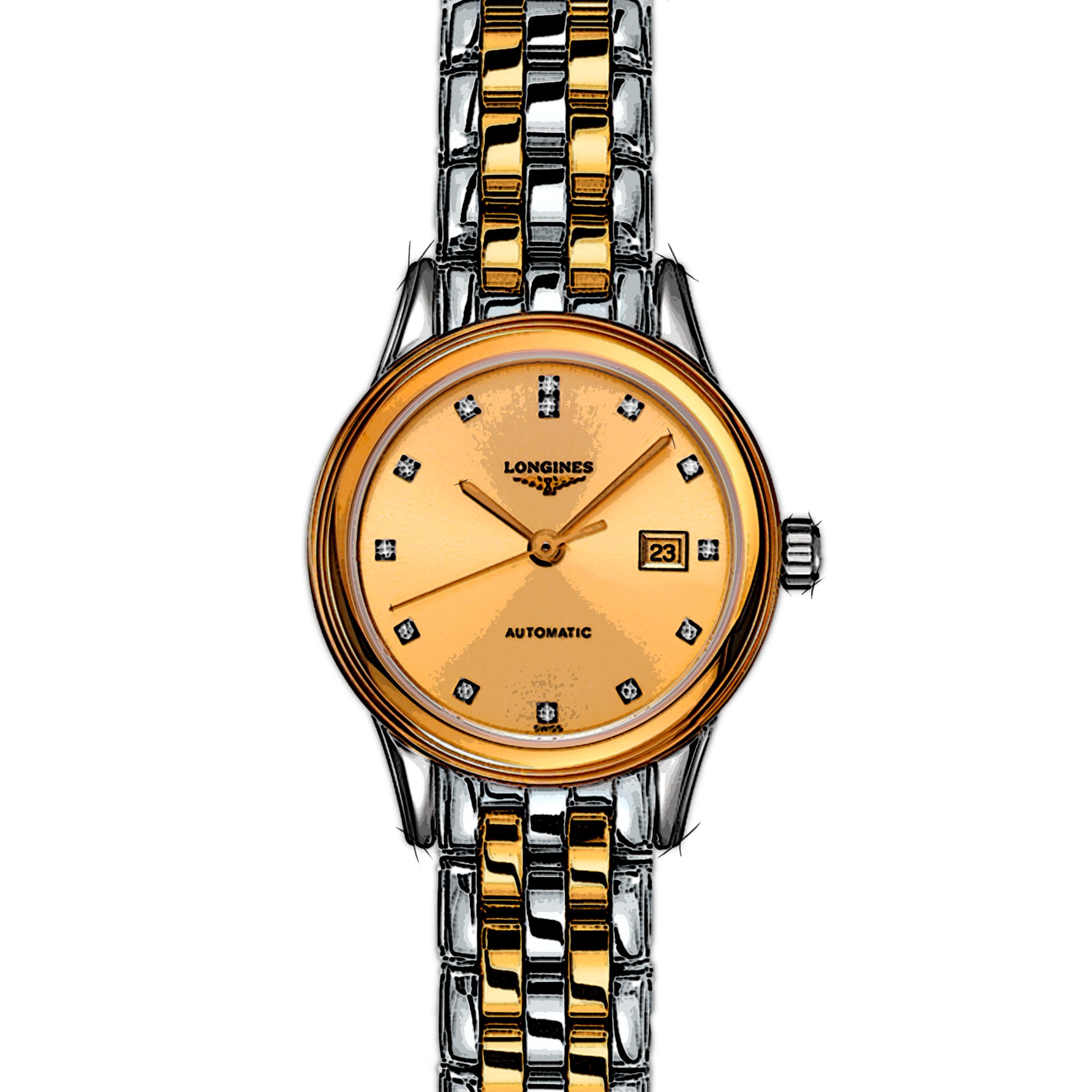 Longines Flagship L4.374.3.37.7 in Stainless Steel | CHRONEXT