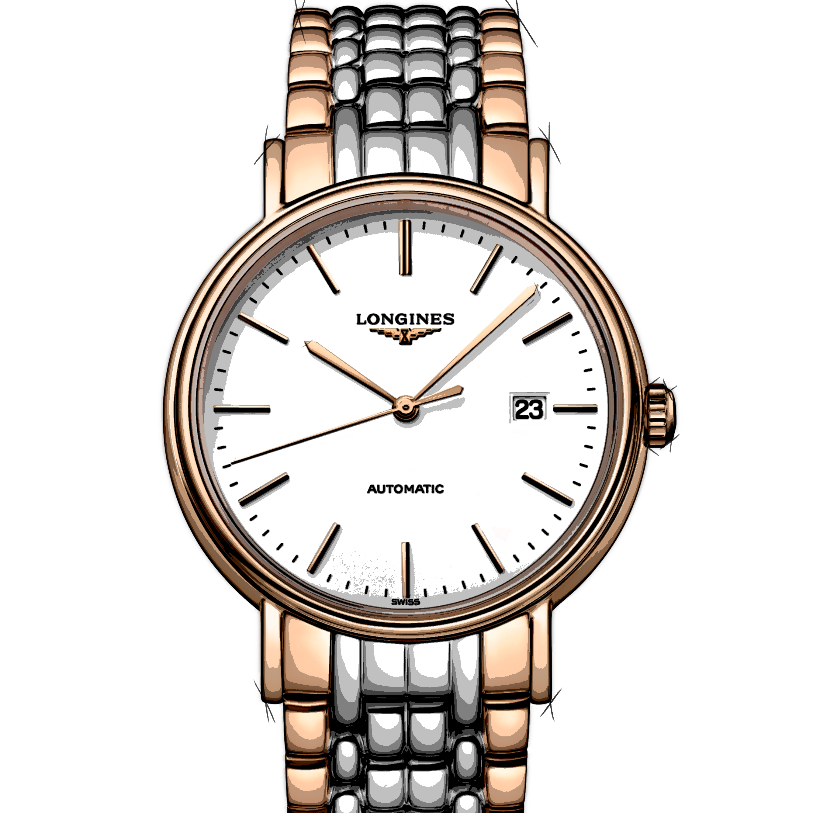 Longines Présence L4.922.1.12.7 in Stainless Steel | CHRONEXT