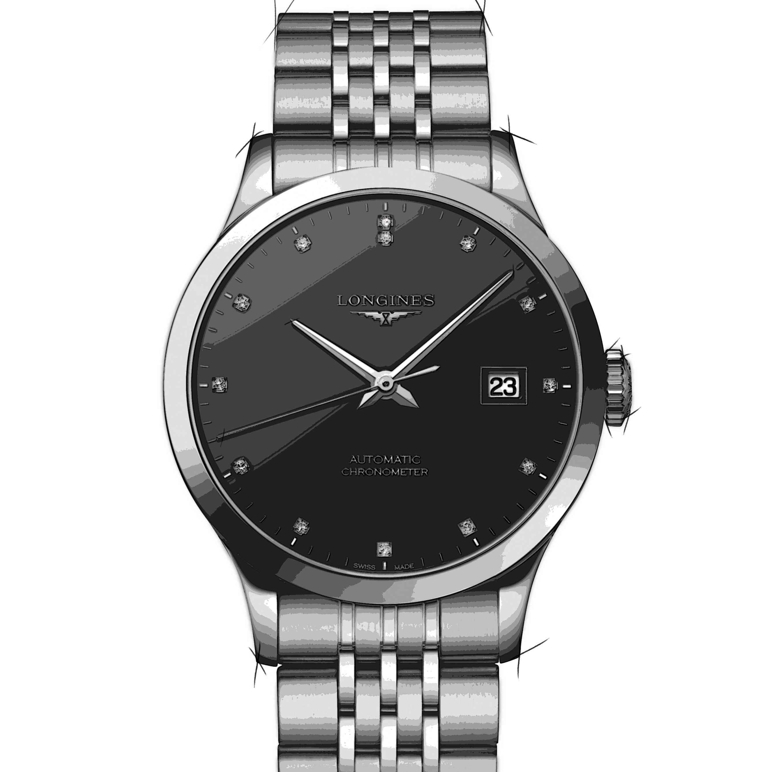 Longines Record L2.820.4.57.6