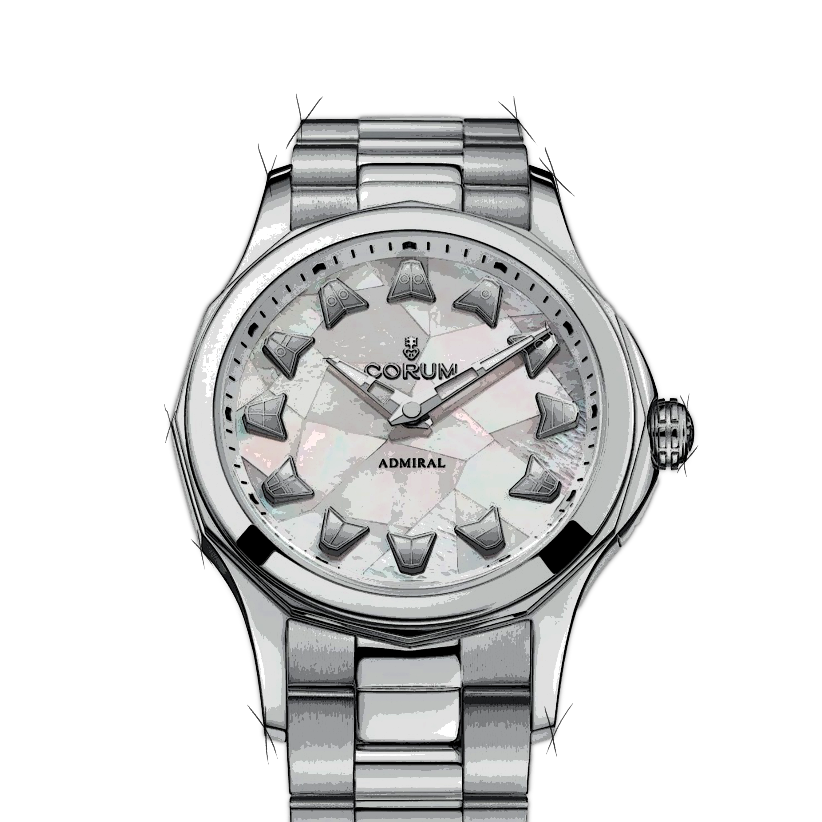 Montre Femme Vintage Style Genève Corum - Couleur Or/Acier - Neuf Avec Étiquettes
