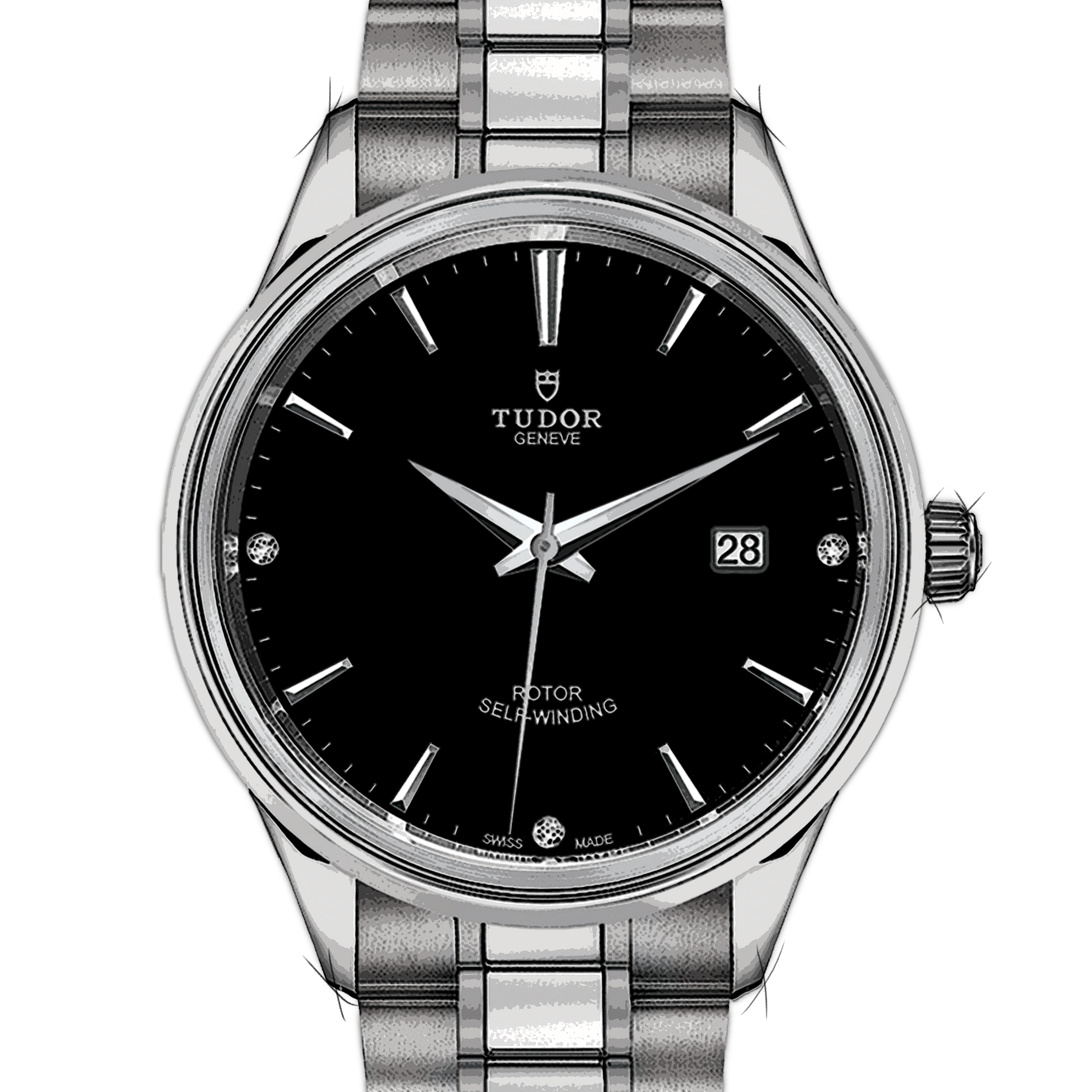 Tudor Style 12700 in Stainless Steel