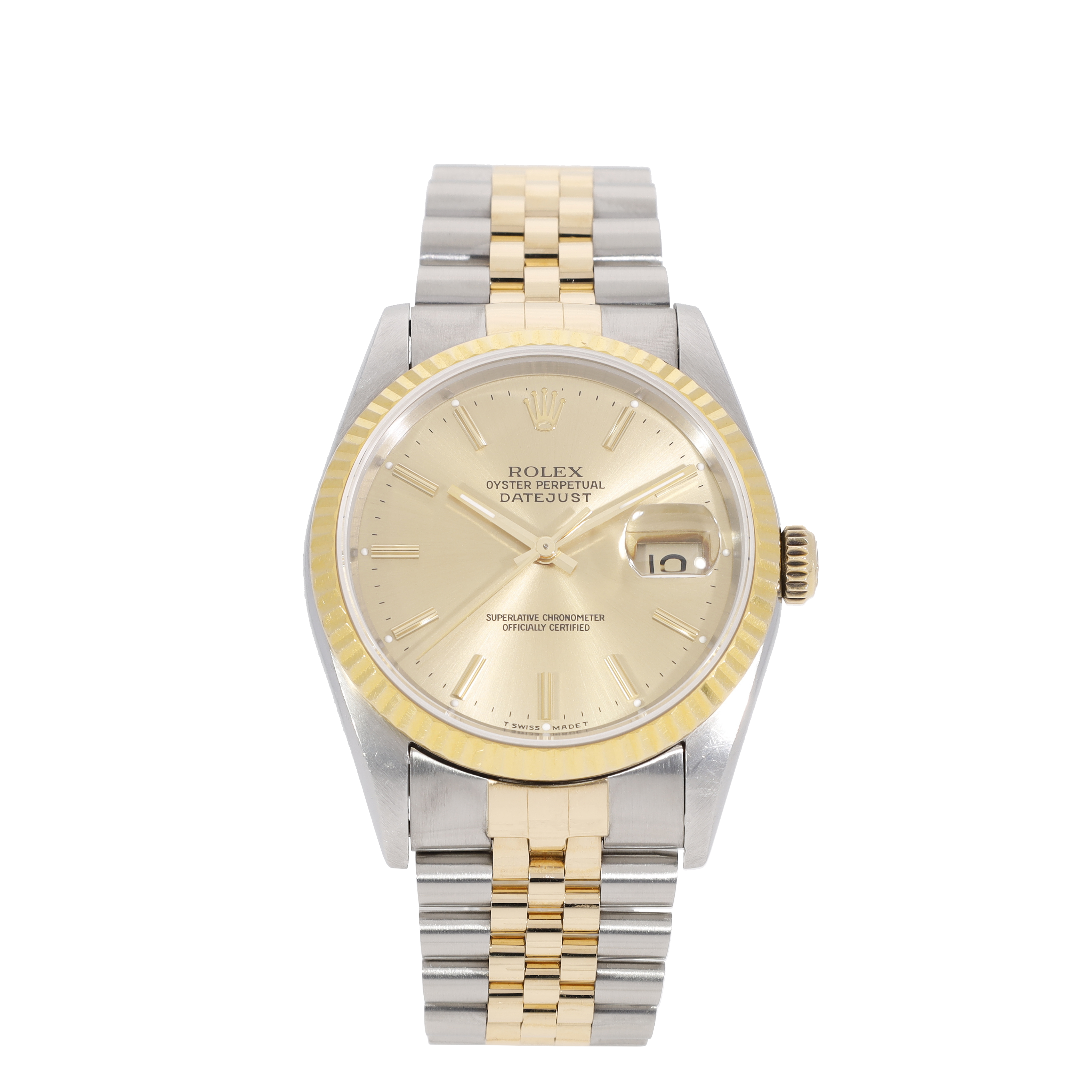 Rolex Datejust 16233 in Stainless Steel Yellow Gold | CHRONEXT