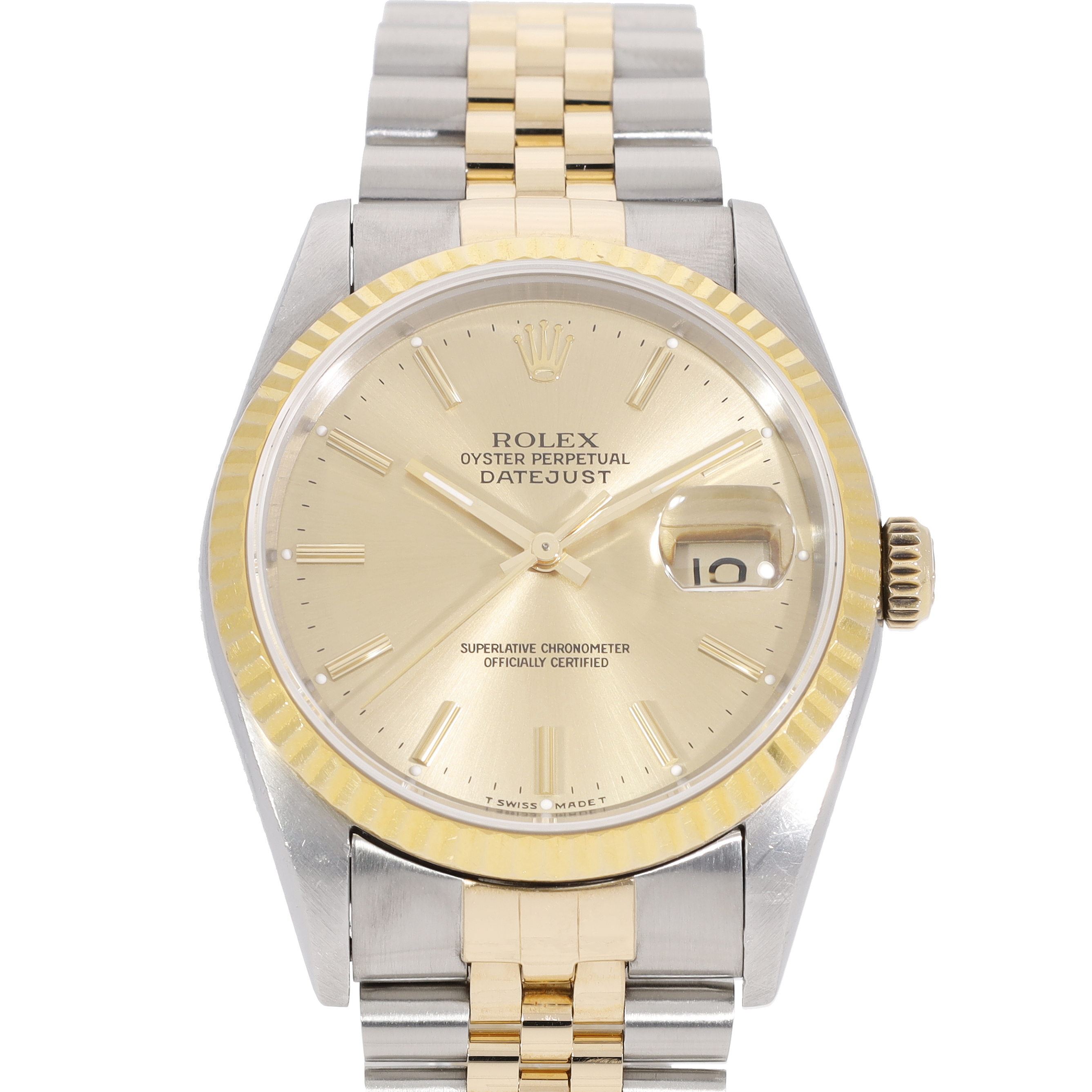 Rolex Datejust 16233 in Stainless Steel Yellow Gold CHRONEXT