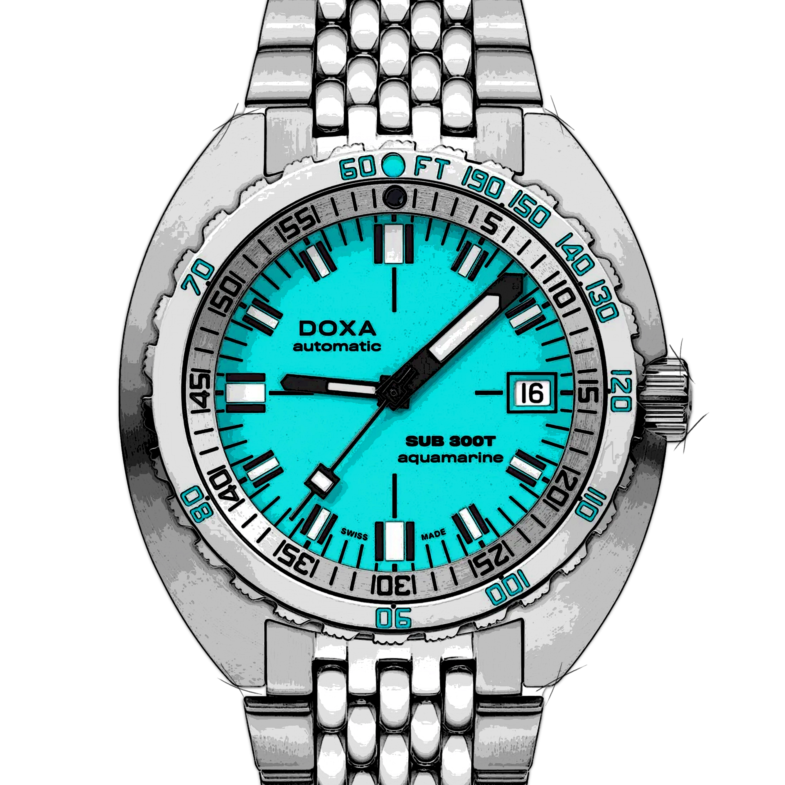 Doxa Sub 300T Aquamarin