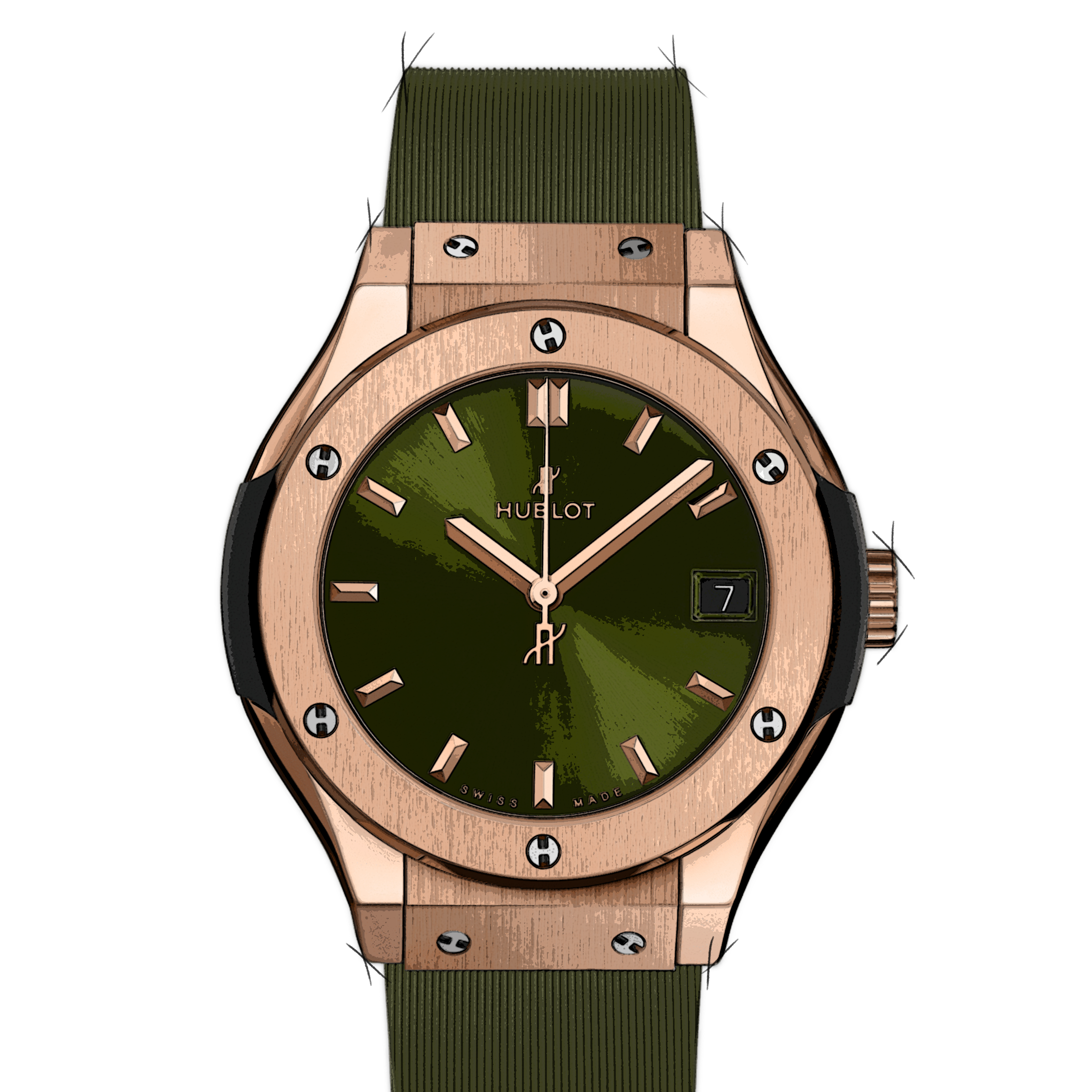 Hublot Classic Fusion King Gold Green