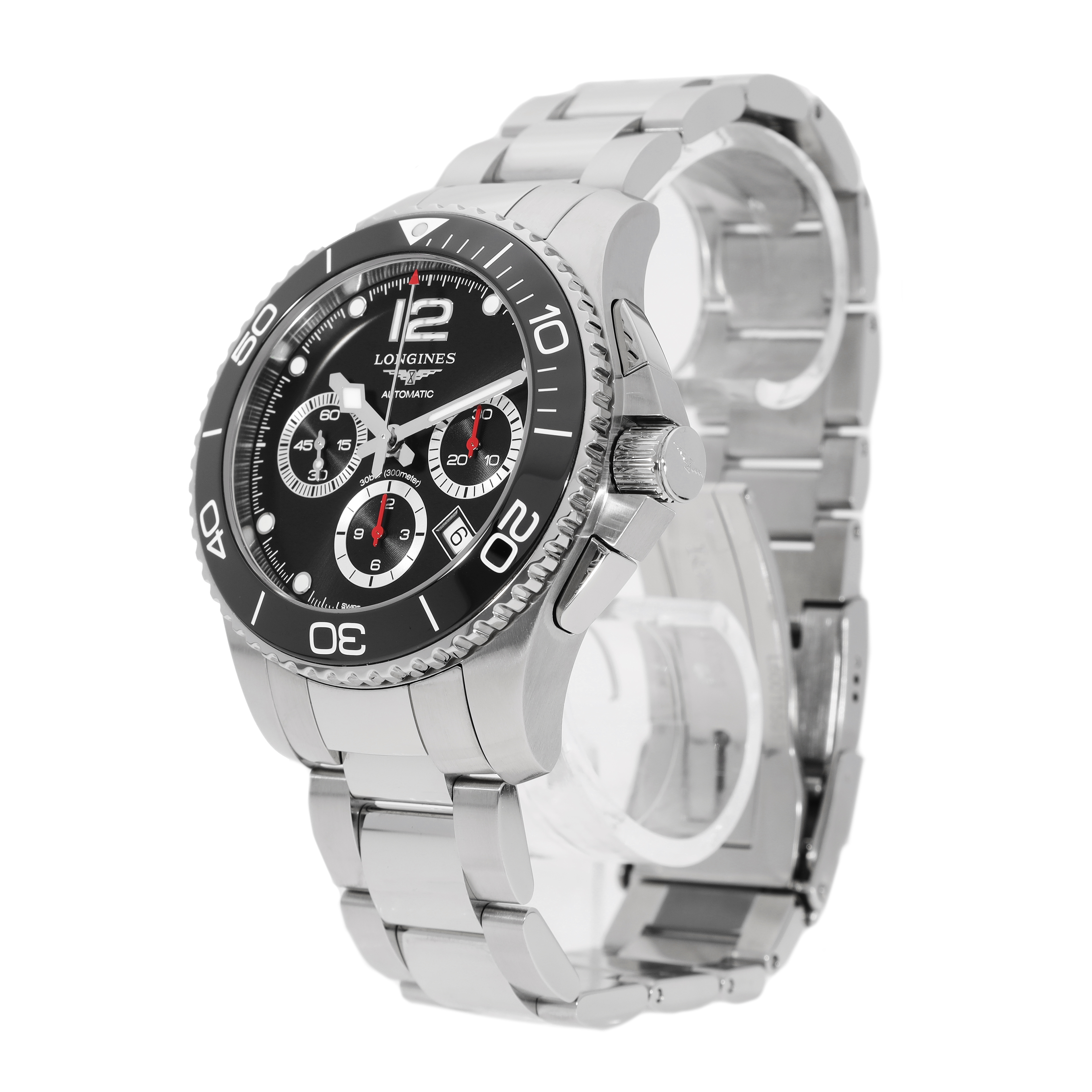 Longines HydroConquest L3.883.4.56.6 in Stainless Steel CHRONEXT