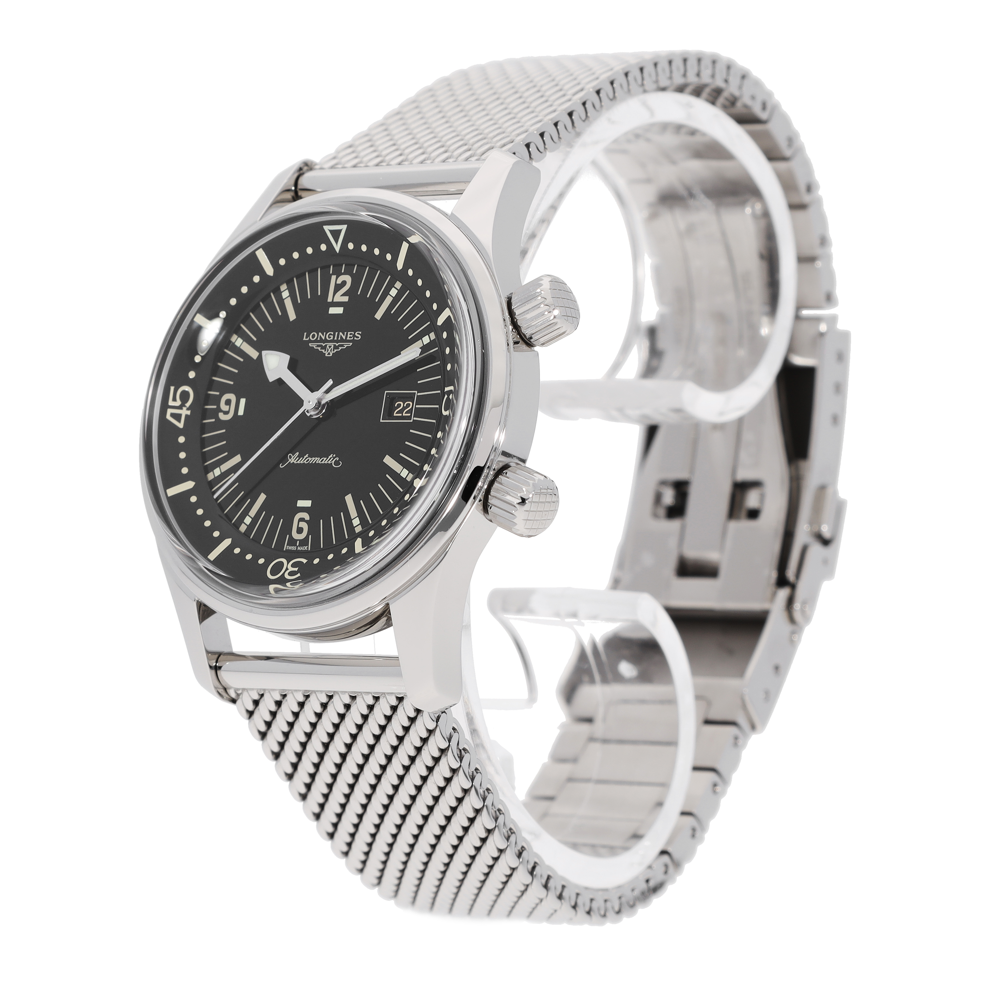 Longines legend diver white on sale