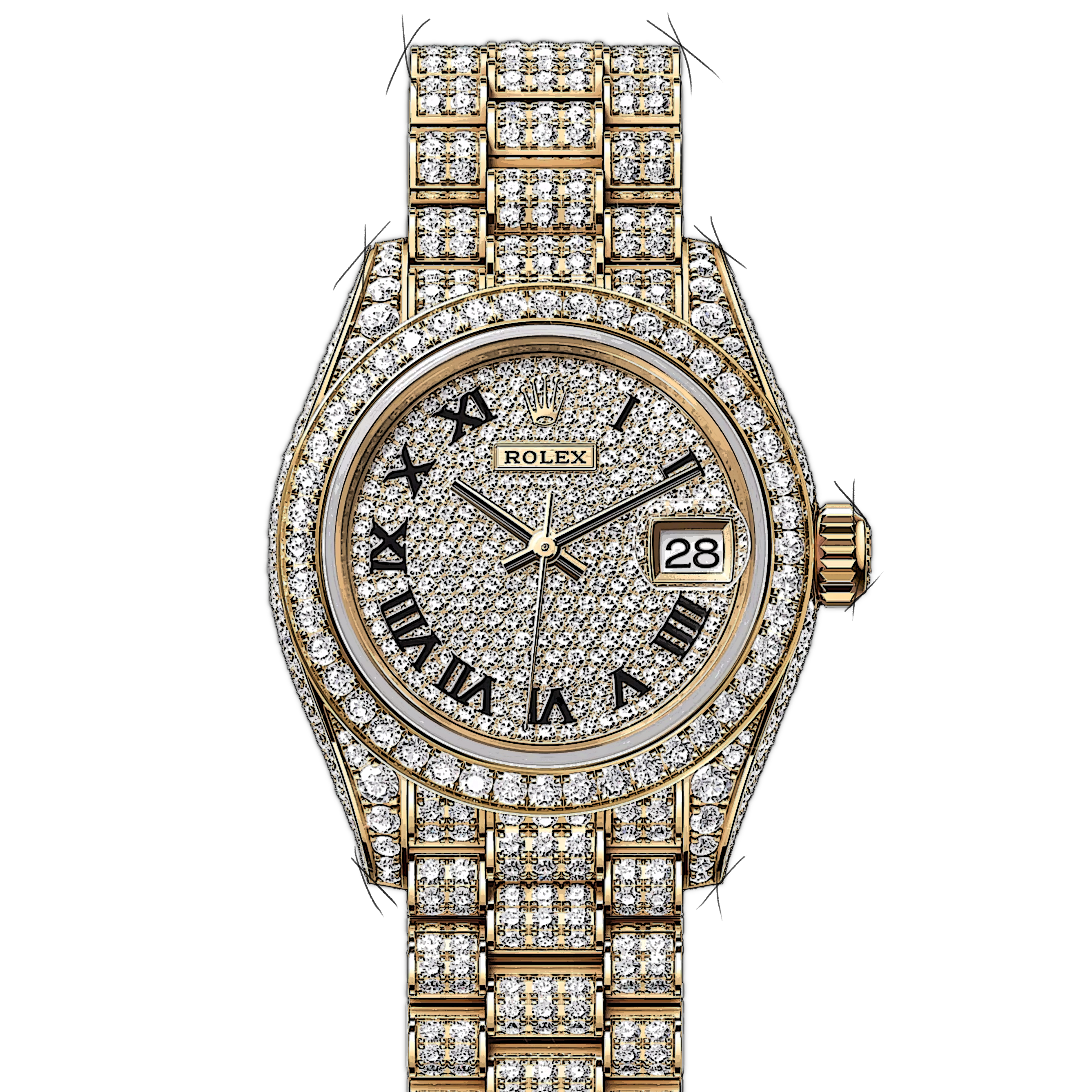 Ladies Watches Rolex 2021 Women Rolex Lady-Datejust 279458RBR In