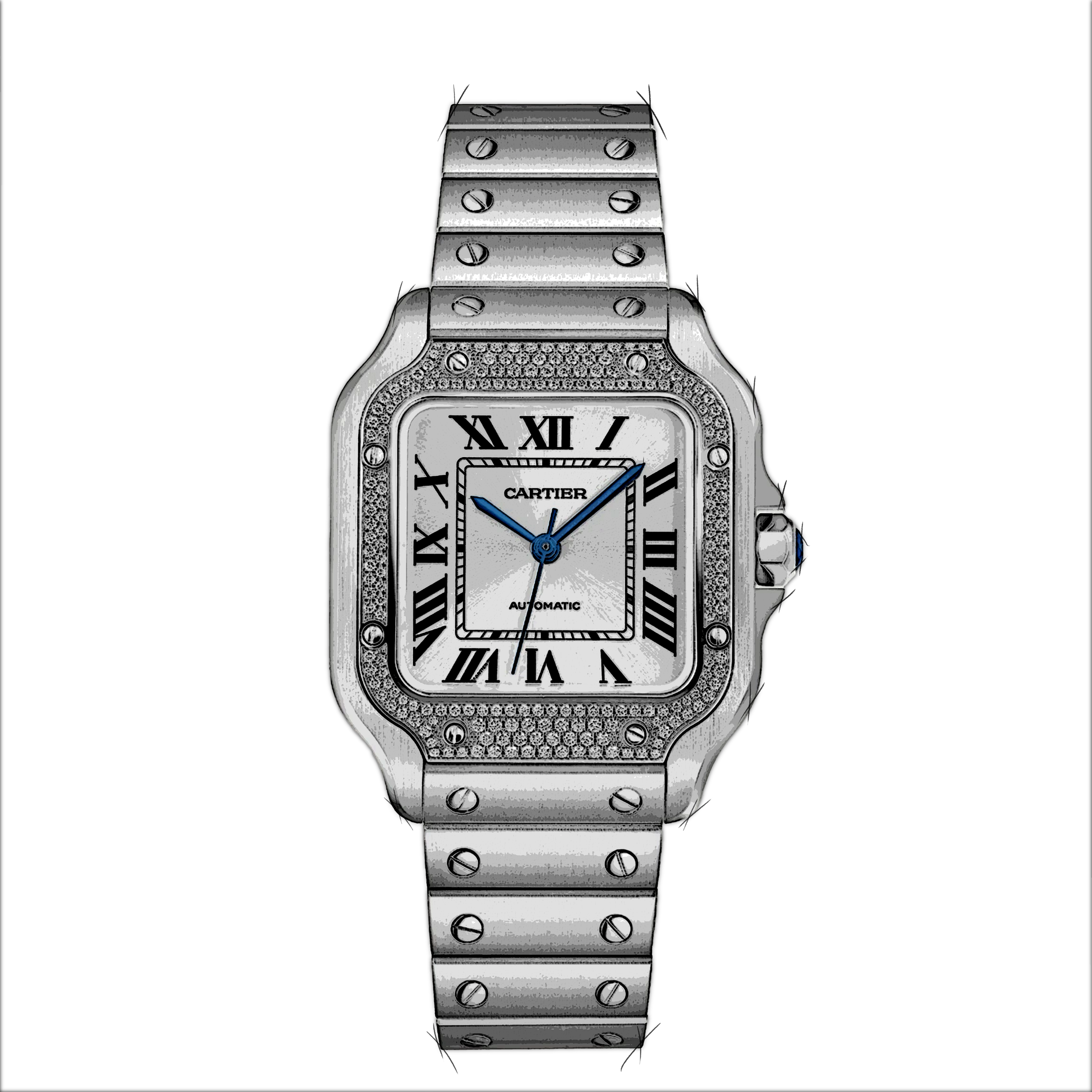 Cartier Santos W4SA0005