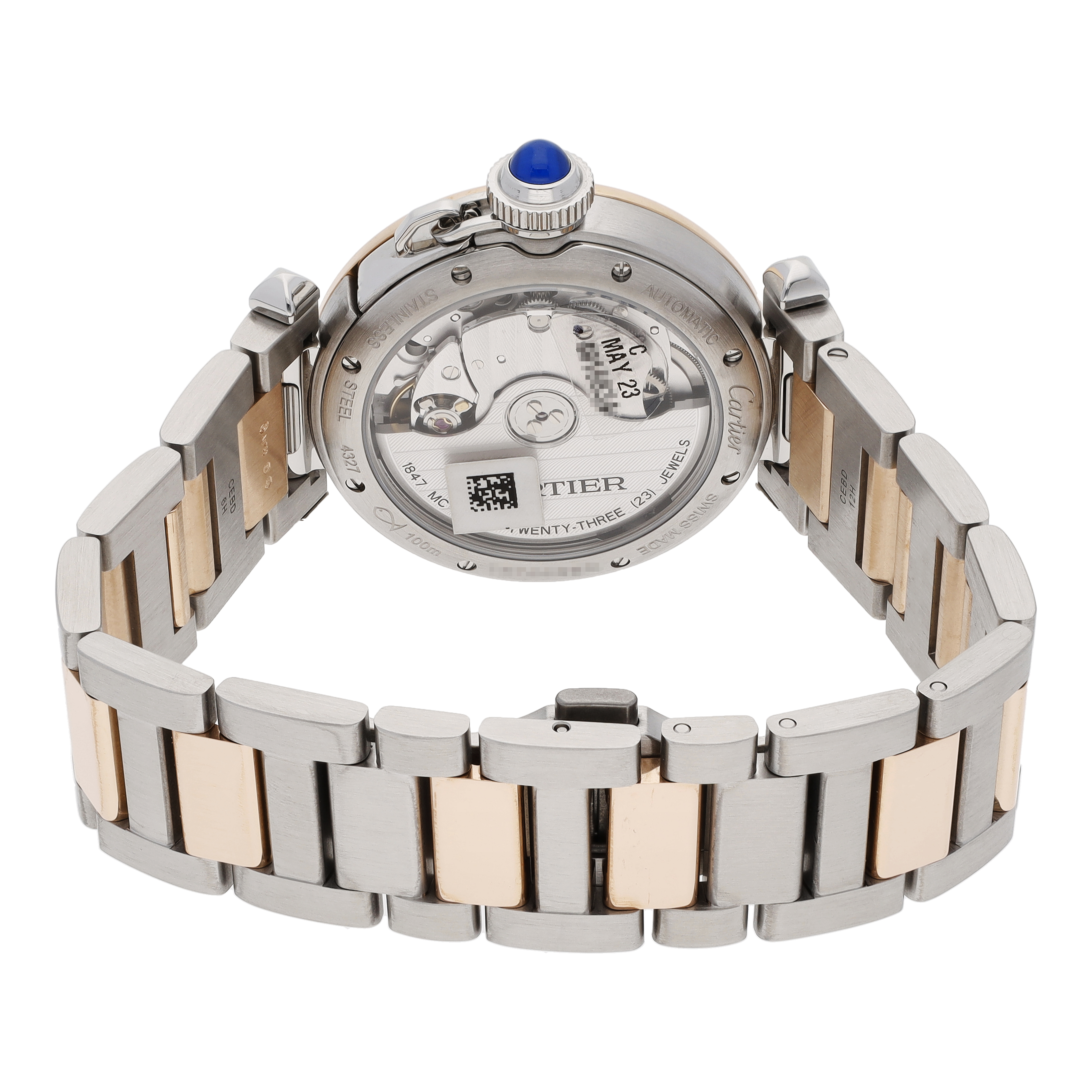 Cartier Pasha W2PA0008 in Stainless Steel Rose Gold CHRONEXT