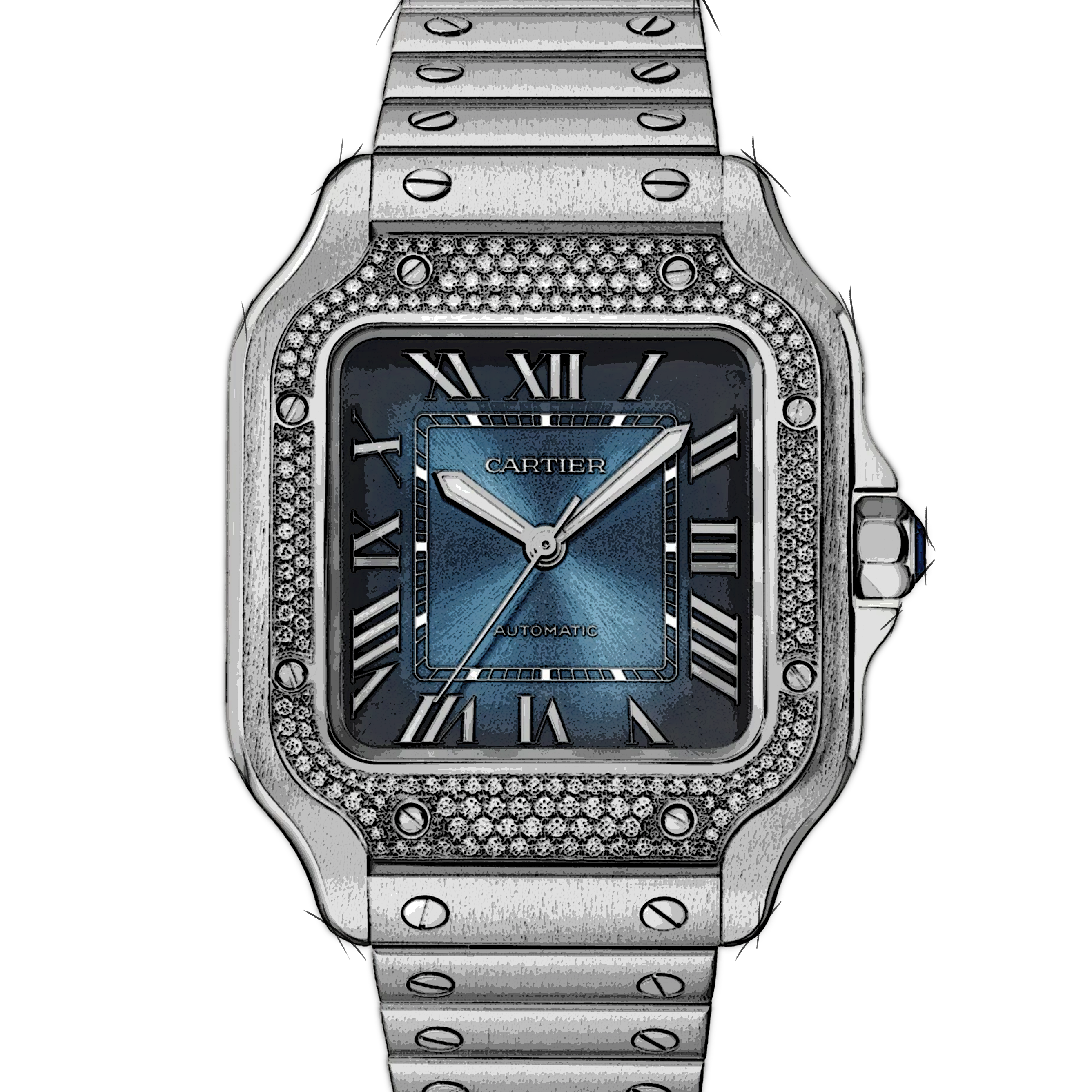 Cartier Santos W4SA0006