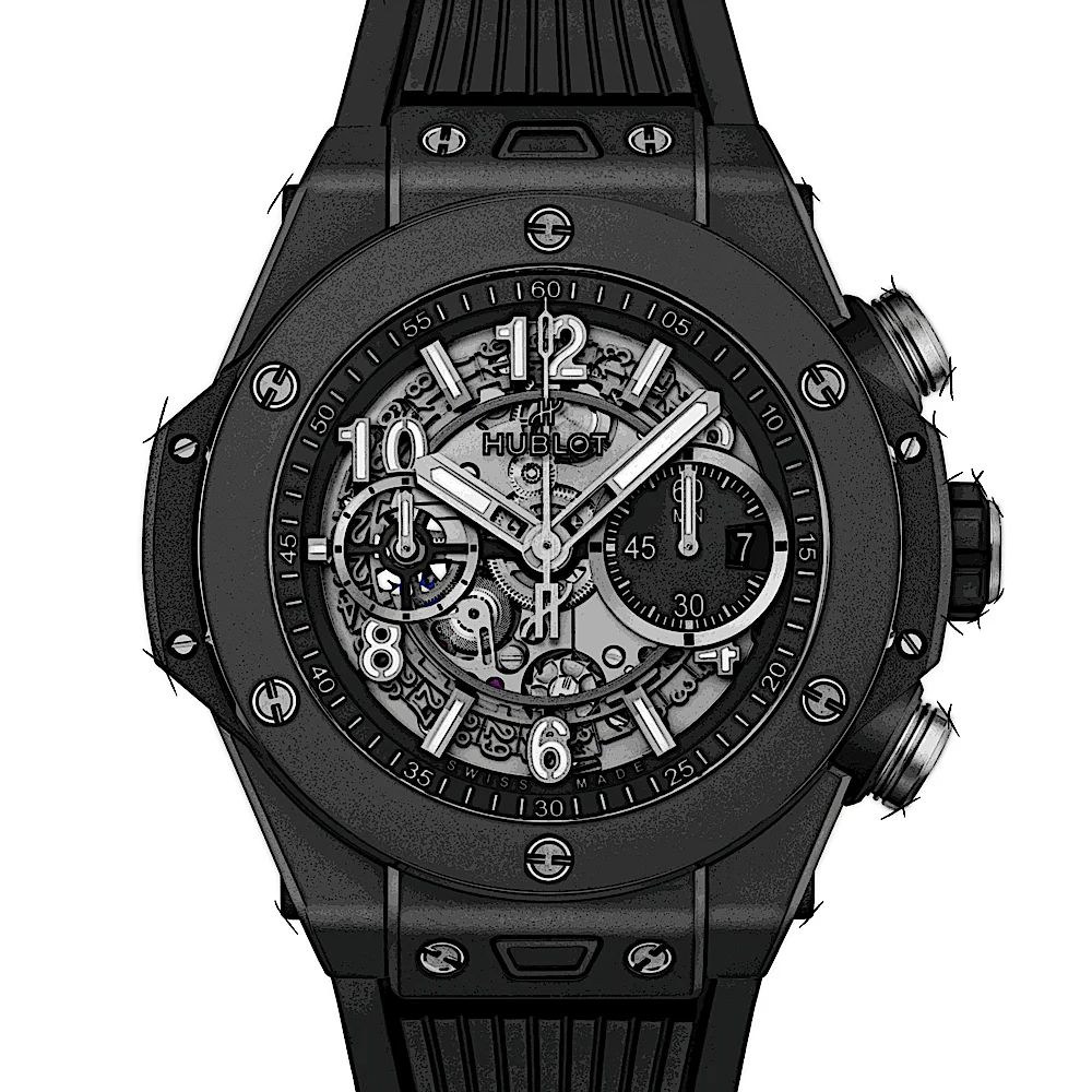 Hublot Hublot Big Bang Unico Black Magic in Schwarz