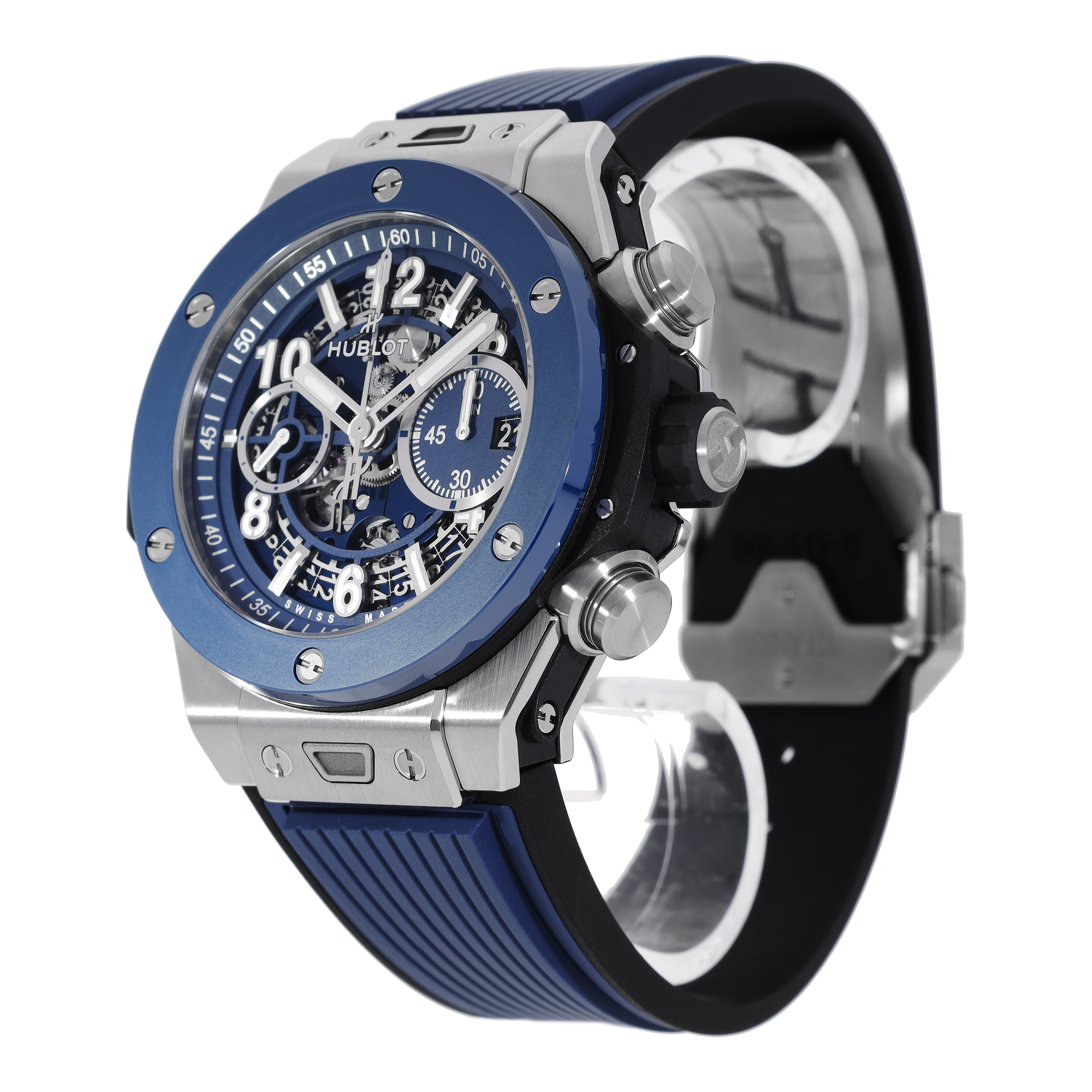 Hublot unico deals titanium blue